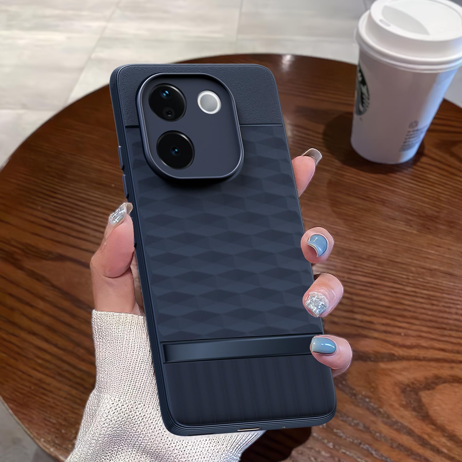Pikkme Vivo T3 Pro 5G / iQOO Z9s Pro 5G Gencase Back Cover (Blue)