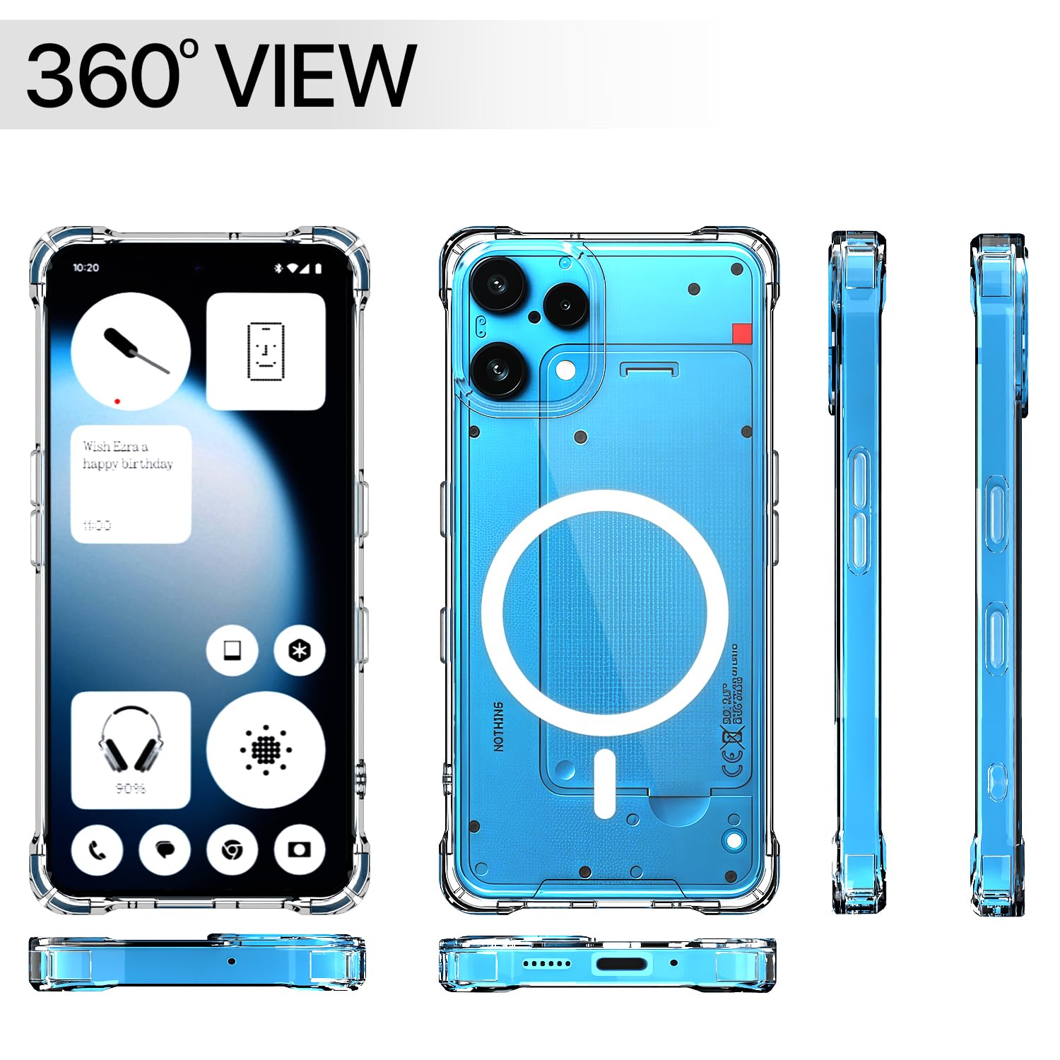 Transparent mag-safe back cover for Nothing Phone 3a Lite 5G – Pikkme – photo 7