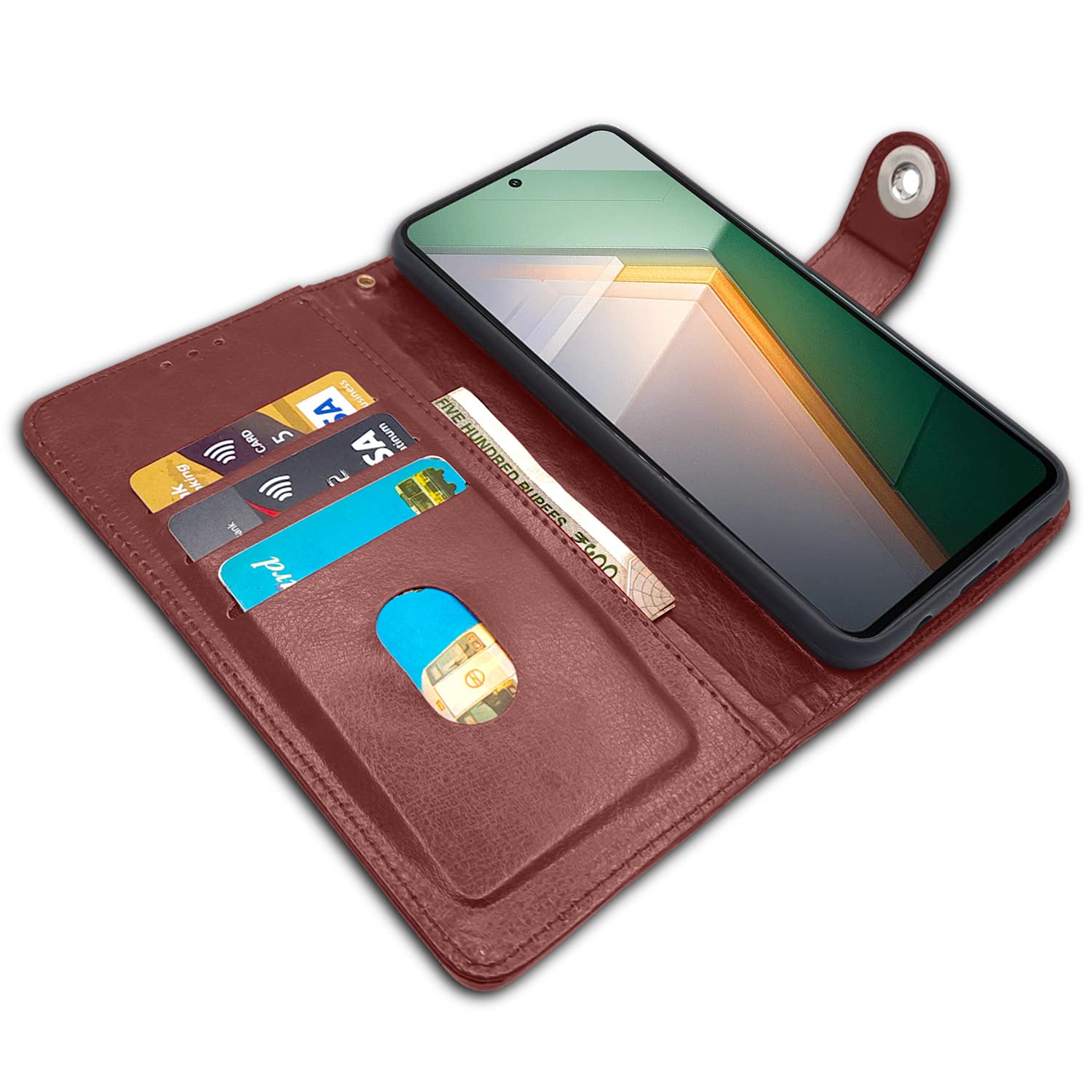 Brown flip cover for iQOO 11 5G – Pikkme – photo 3