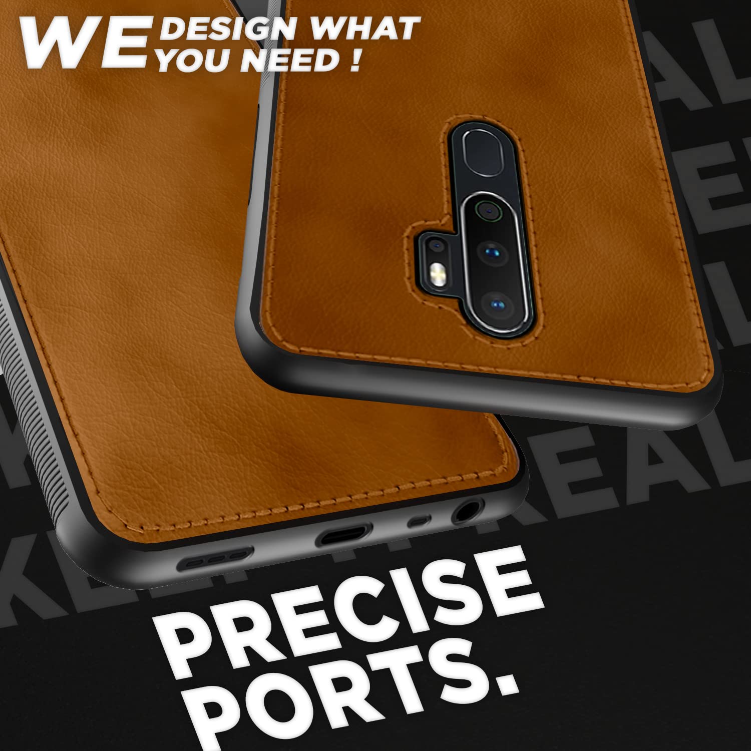 Pikkme Oppo A5 2020/A9 2020 Leather brown mobile cover – photo 4