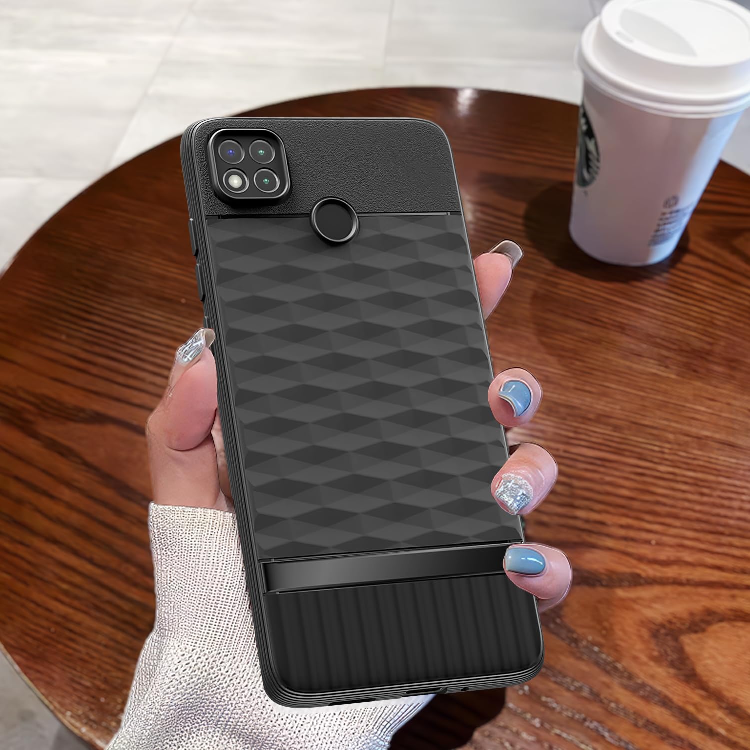 Pikkme Poco C31, Mi Redmi 10A / 10A Sport, Redmi 9 / Redmi 9 Activ / 9C Gencase Back Cover (Black)