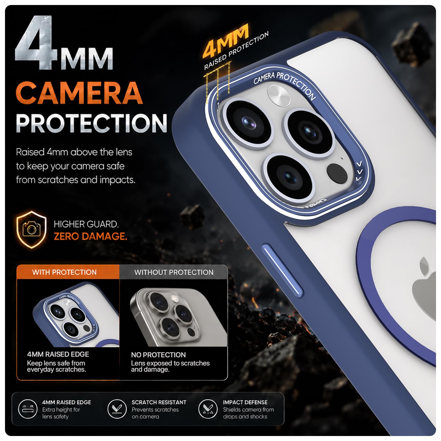 Blue mag-safe mobile cover for iPhone 14 Pro – Pikkme – photo 4