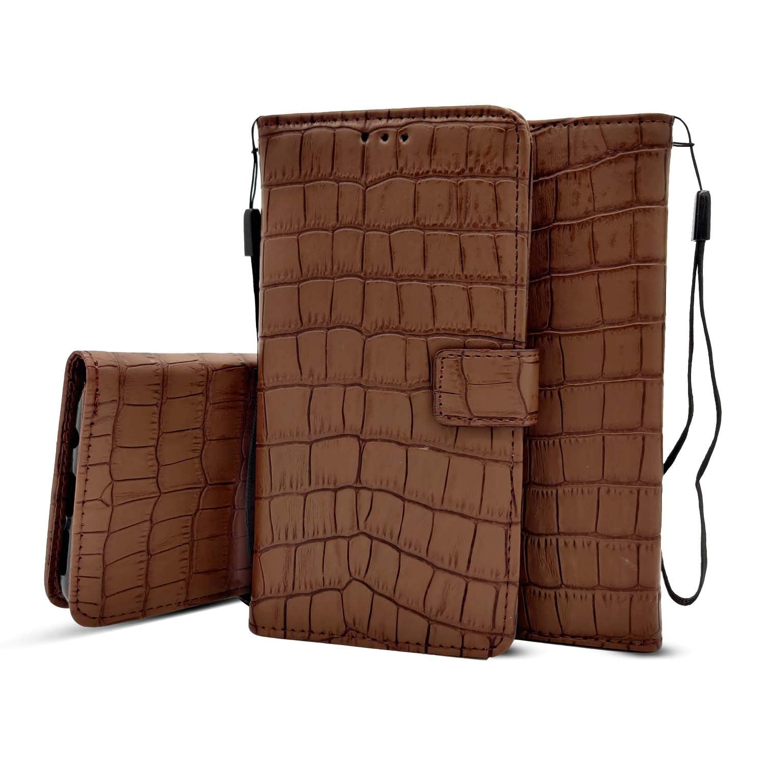 Pikkme brown Leather flip case for iPhone XR