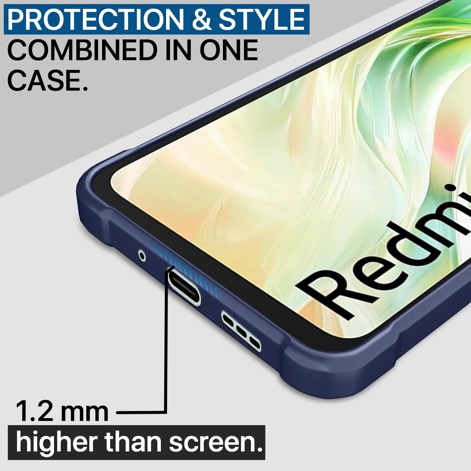 Blue Hybrid mobile cover for Redmi 13C 5G – Pikkme – photo 5