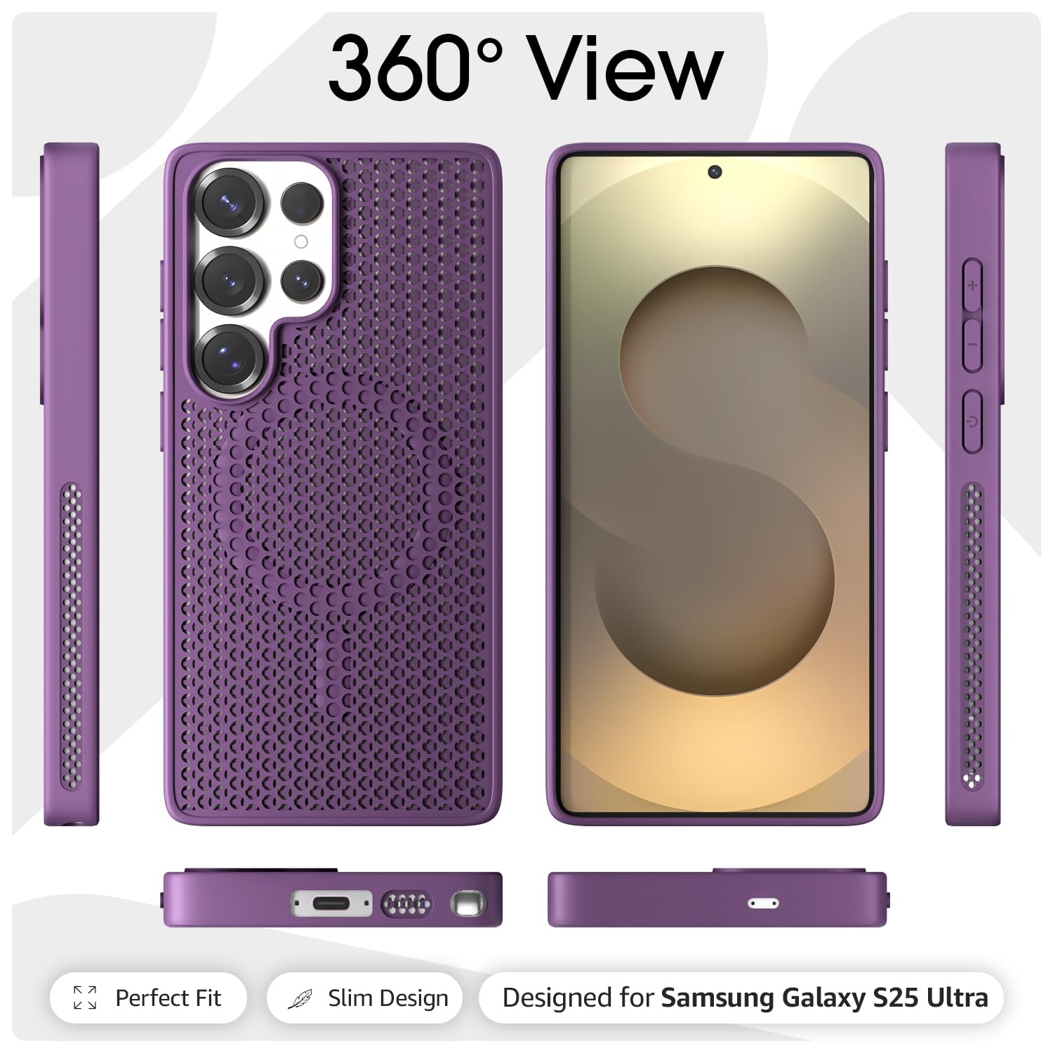 Pikkme purple MagSafe phone cover for Samsung S25 Ultra 5G – photo 3