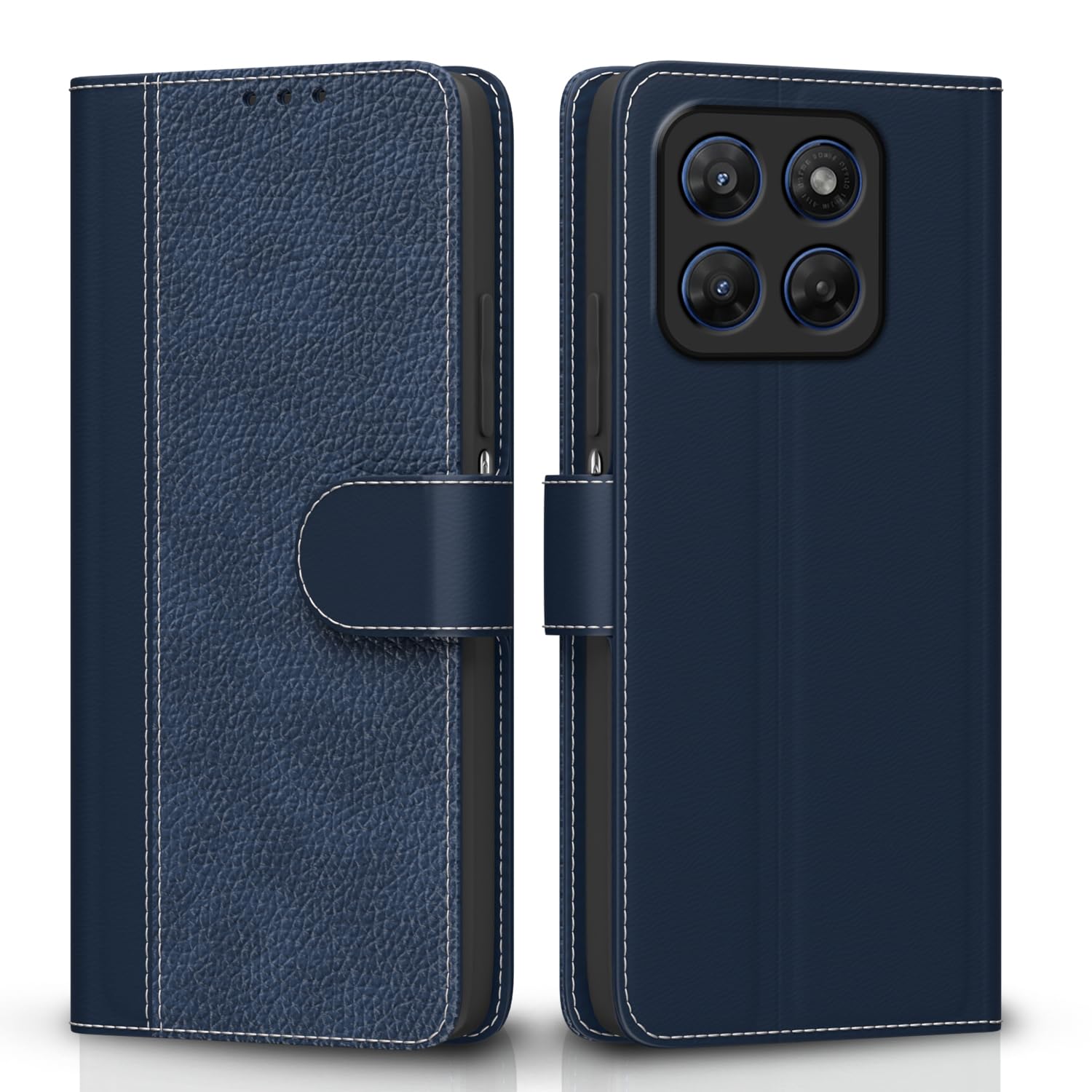 Pikkme Moto G77 Power 5G Wallet blue flip case