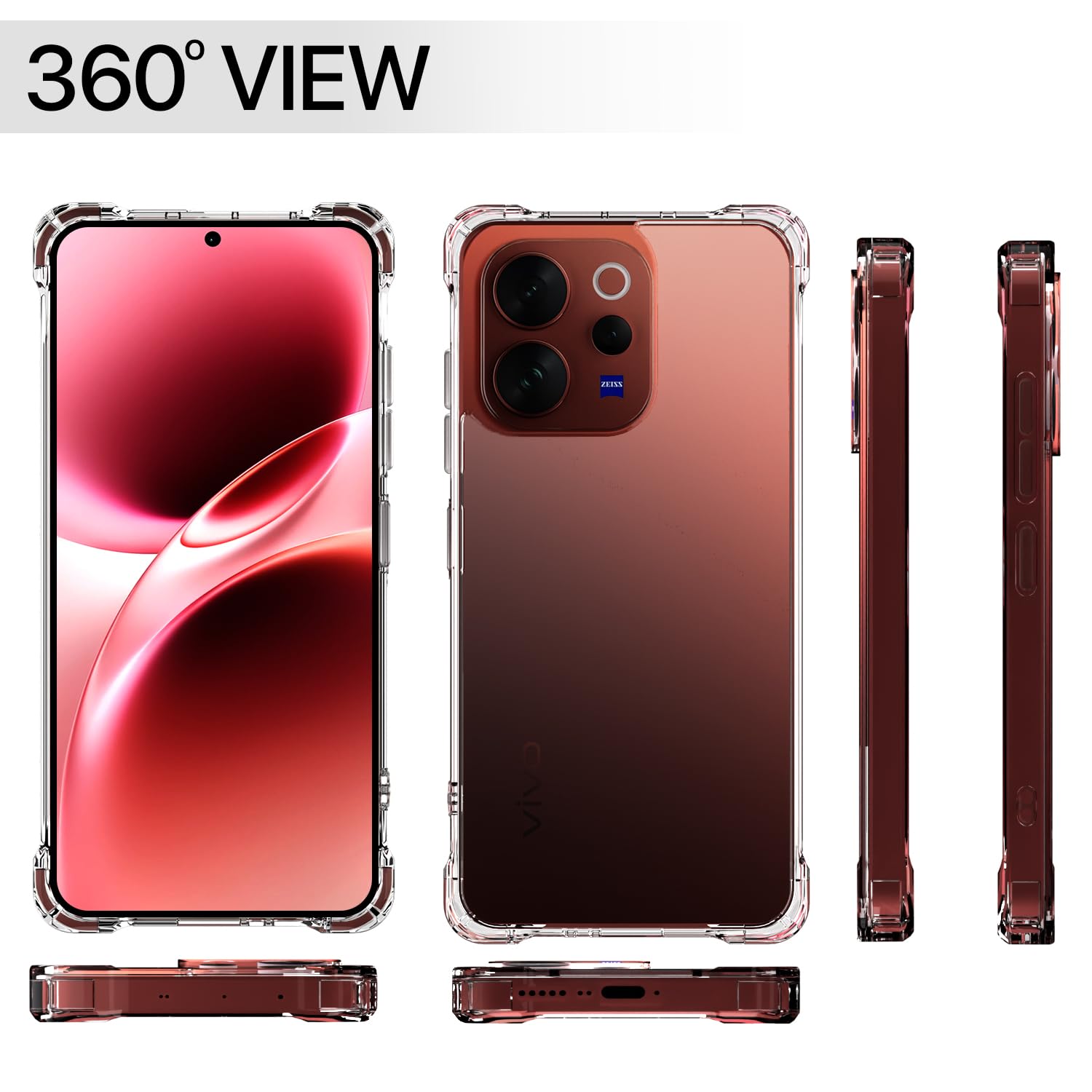 Vivo V70/V70 Clear phone cover in transparent by Pikkme – photo 7