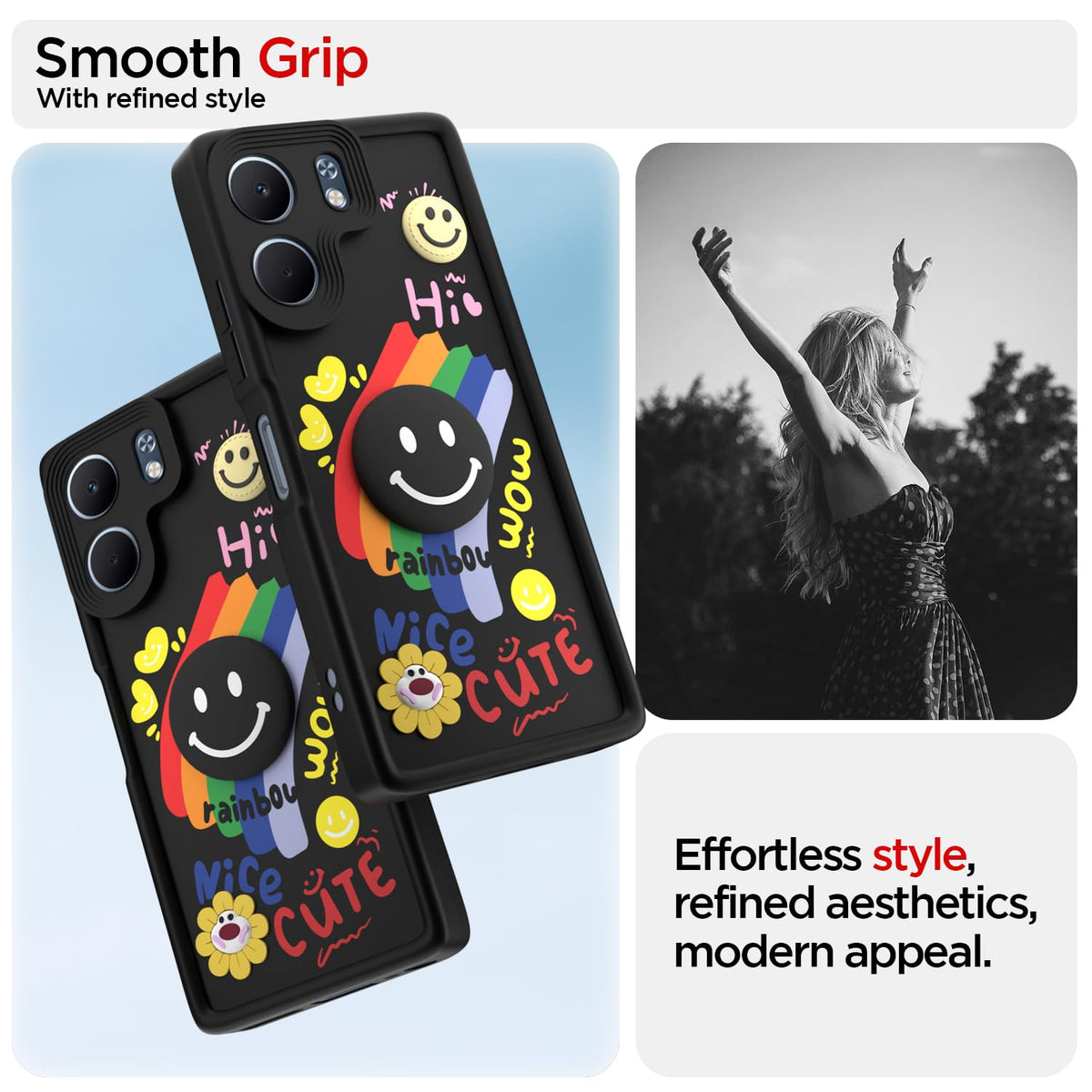 Pikkme black mobile cover for Oppo A5x – photo 2