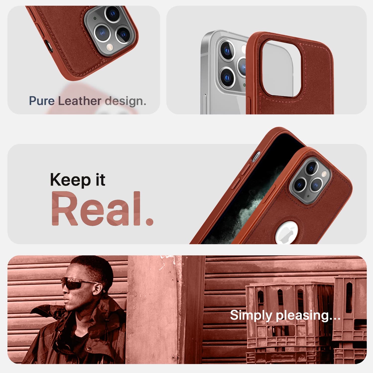 Brown Leather mobile back cover for iPhone 11 Pro – Pikkme – photo 5