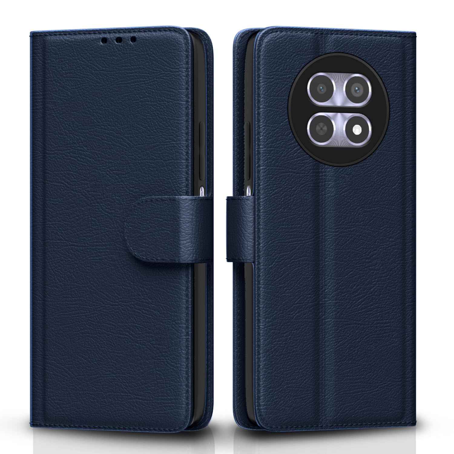 Pikkme Realme 12 5G Vintage Flip Cover (Blue)