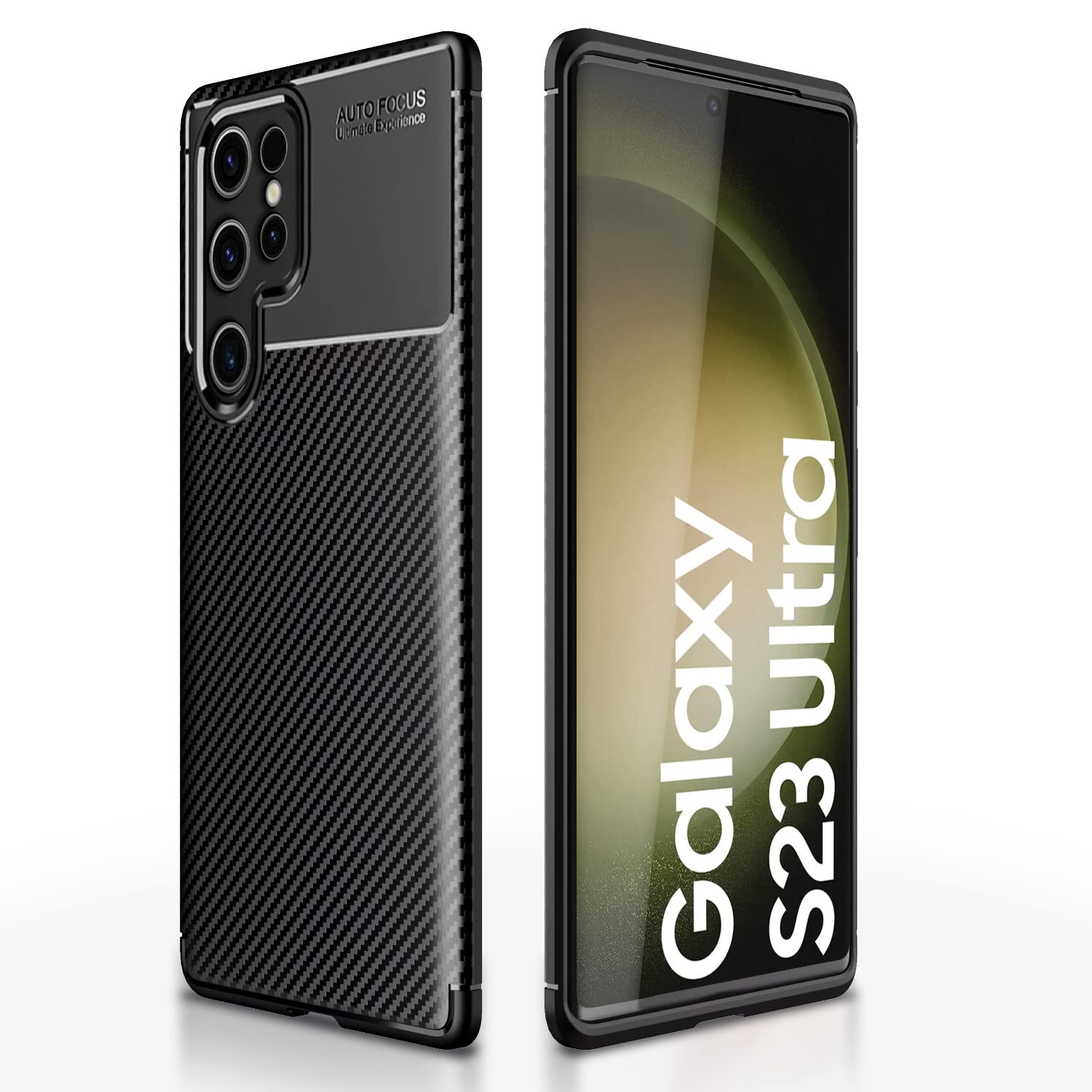 Pikkme Samsung S23 Ultra 5G Carbon black back cover