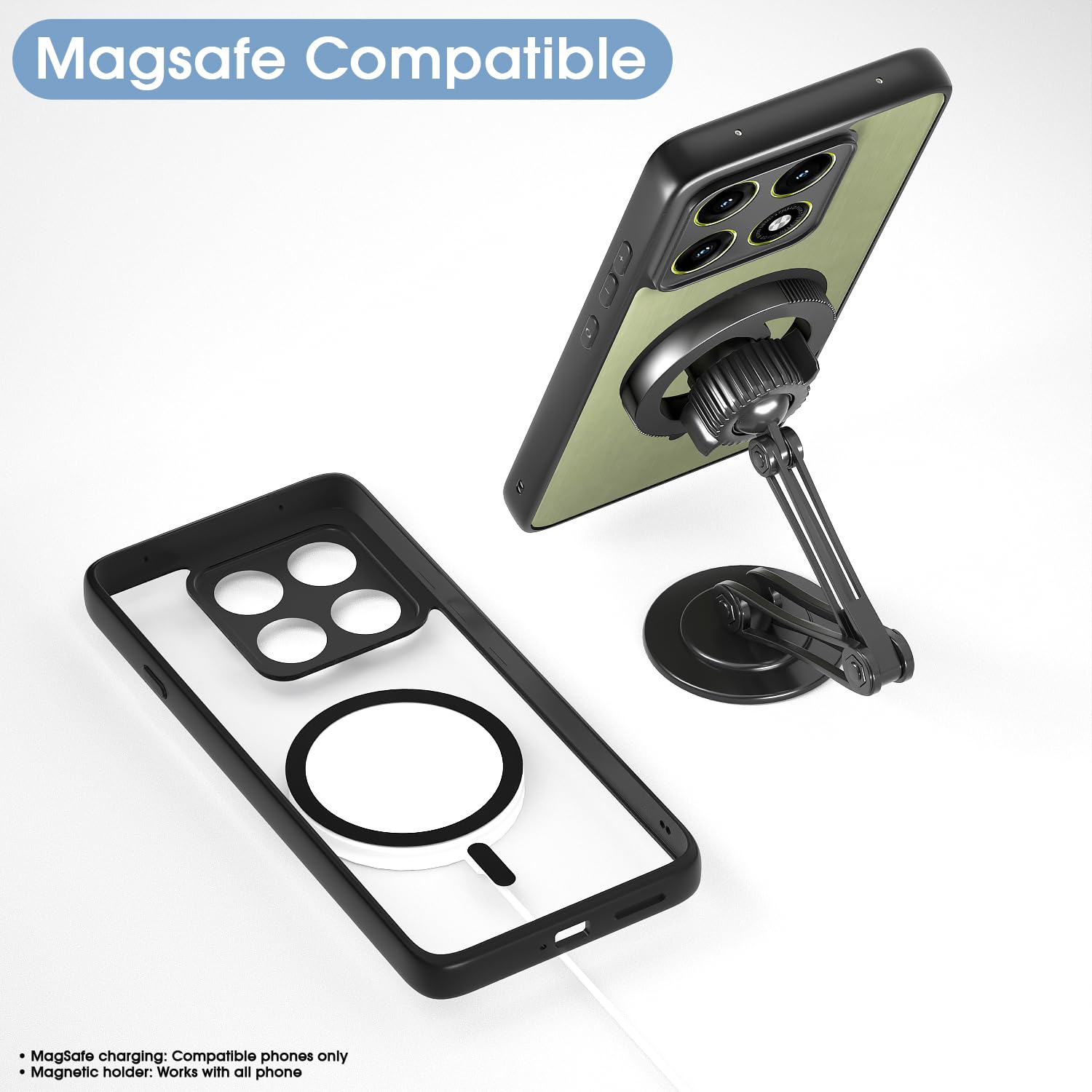 Moto Edge 70 Pro 5G back cover in black mag-safe by Pikkme – photo 7