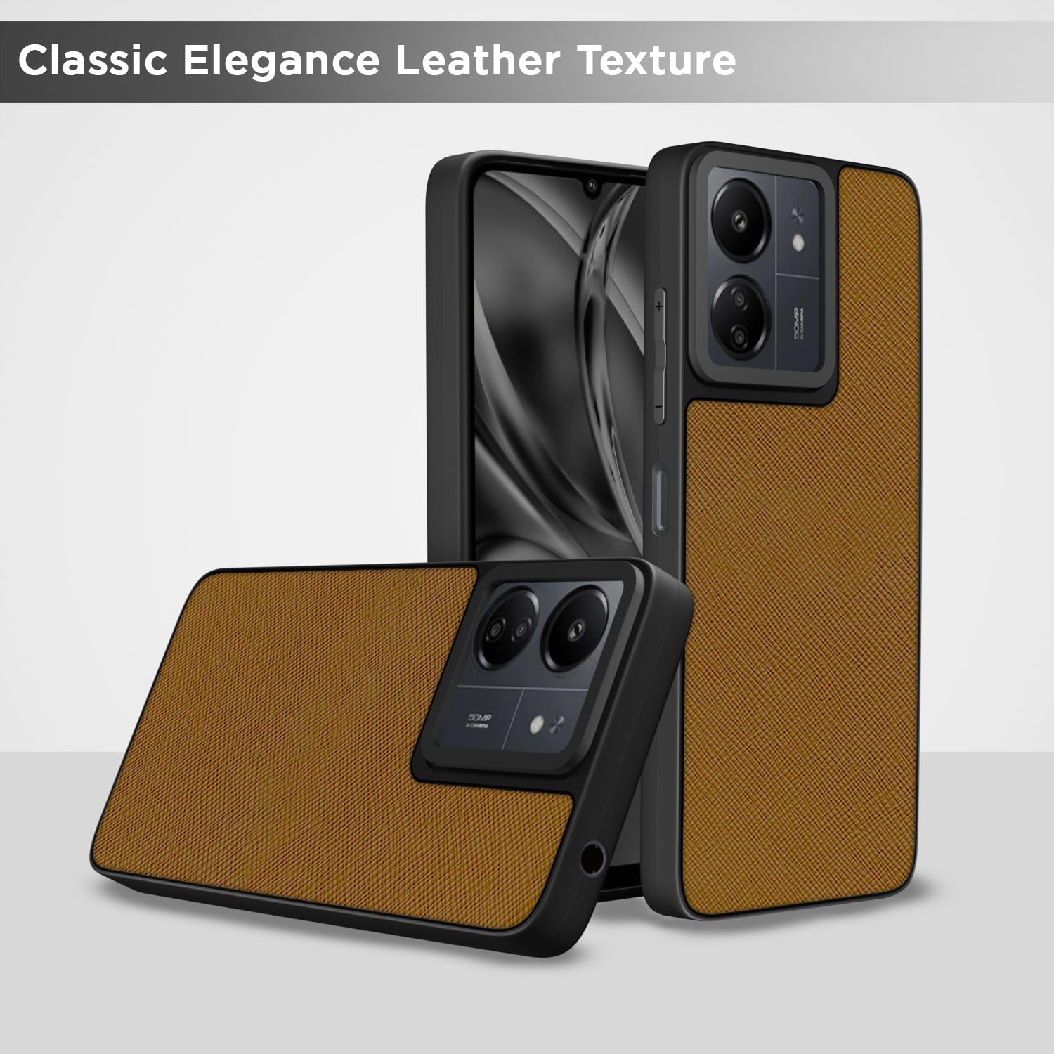 Pikkme tan back cover for Redmi 13C 4G/5G/Poco C65/Poco M6 5G – photo 6