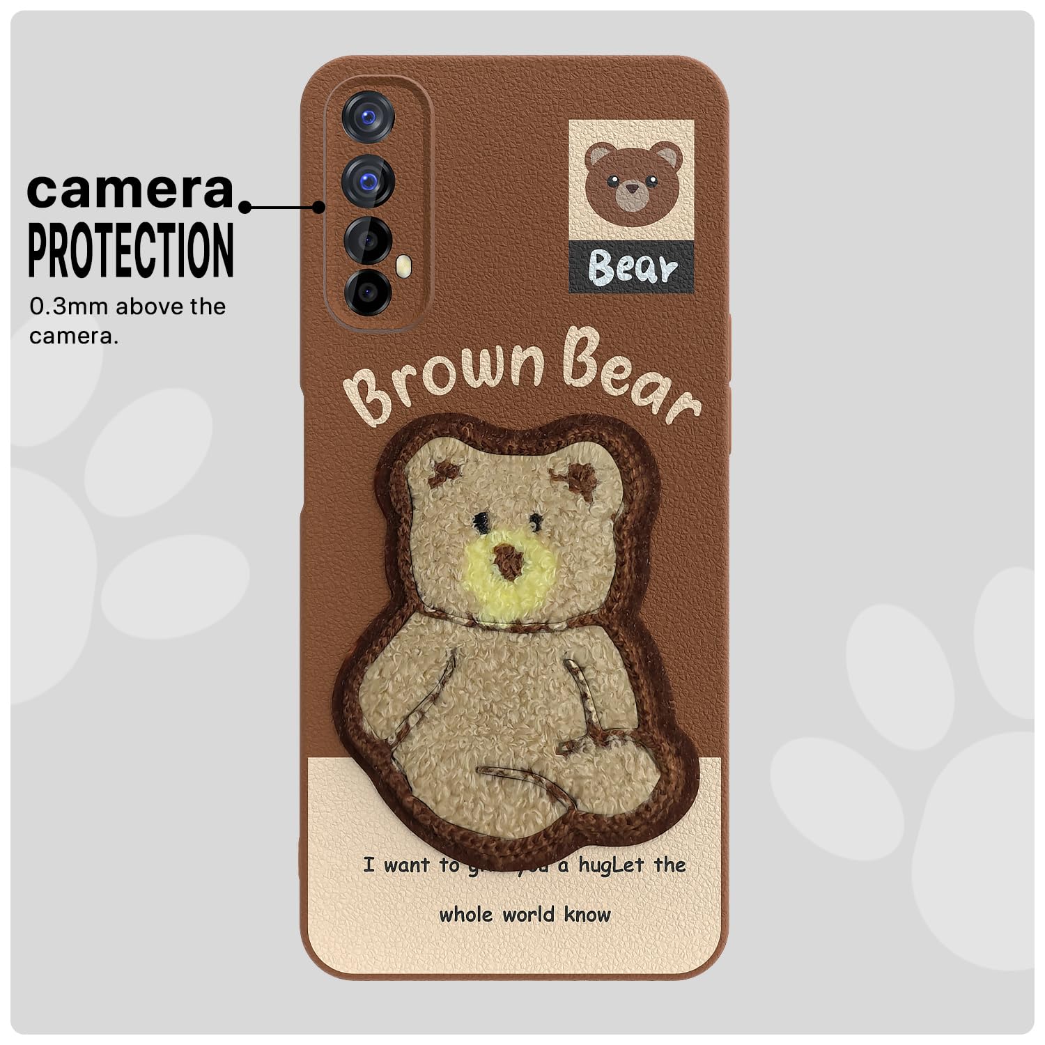 Pikkme Realme 7/Narzo 30 4G/Narzo 20 Pro brown mobile back cover – photo 6