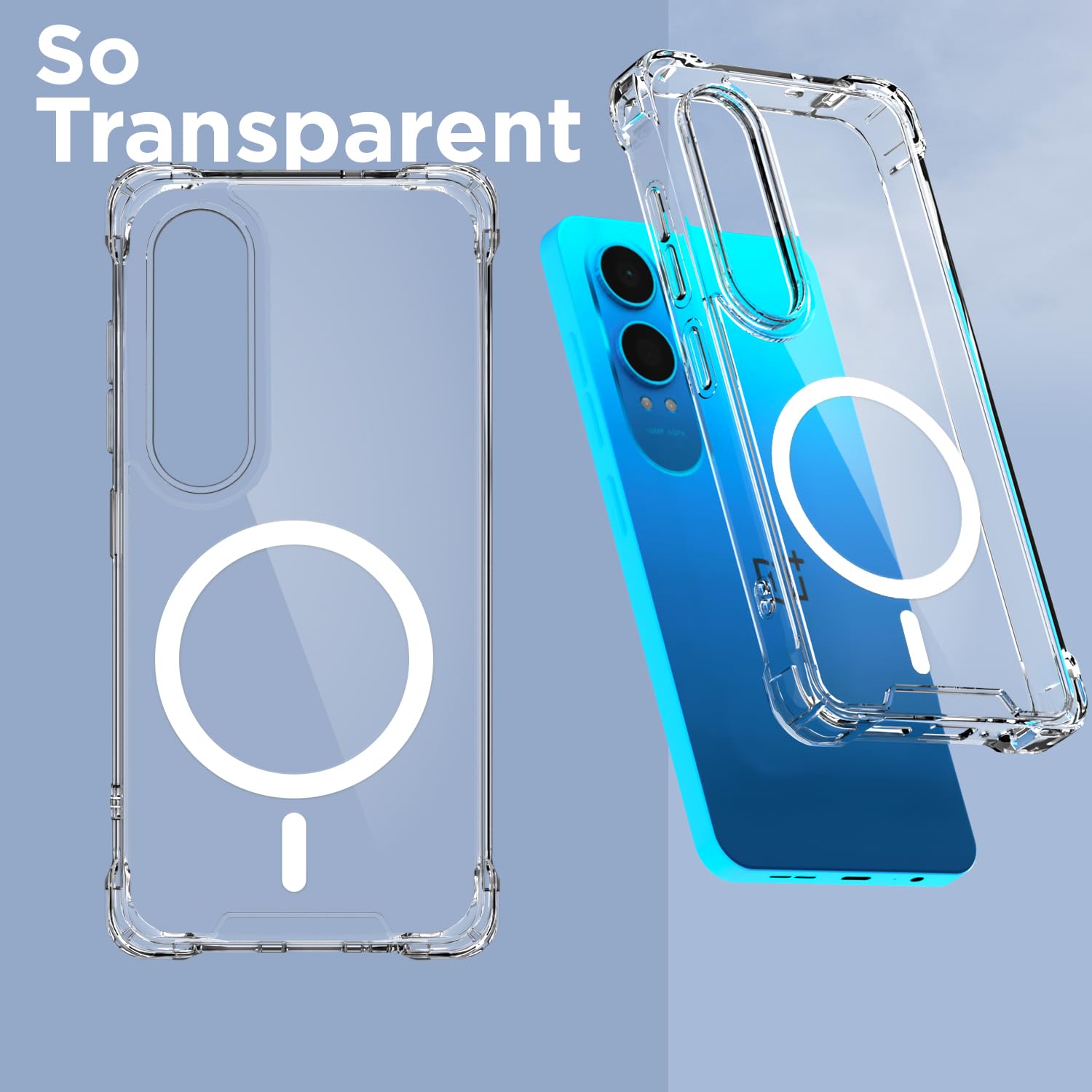 Pikkme transparent mag-safe mobile back cover for OnePlus Nord CE 4 Lite 5G – photo 2