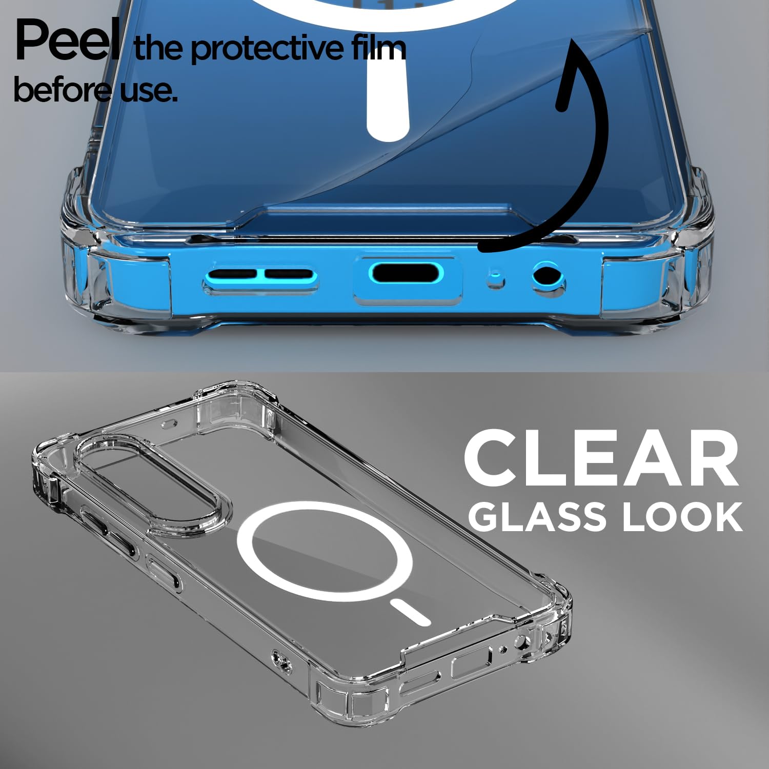 Pikkme transparent mag-safe mobile cover for OnePlus Nord CE 4 Lite 5G – photo 3