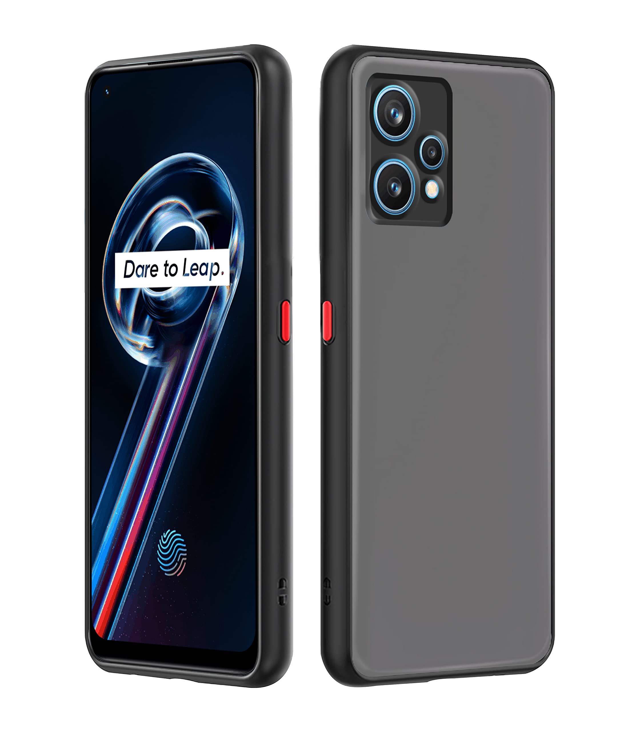 Pikkme Realme 9 Pro black mobile back cover