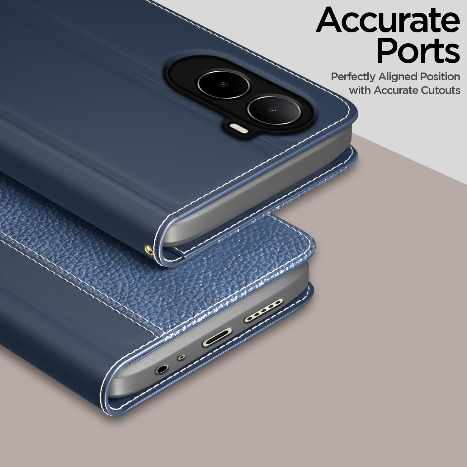 Redmi A7 Pro/Poco C85x 5G/C81 mobile flip cover in blue by Pikkme – photo 2