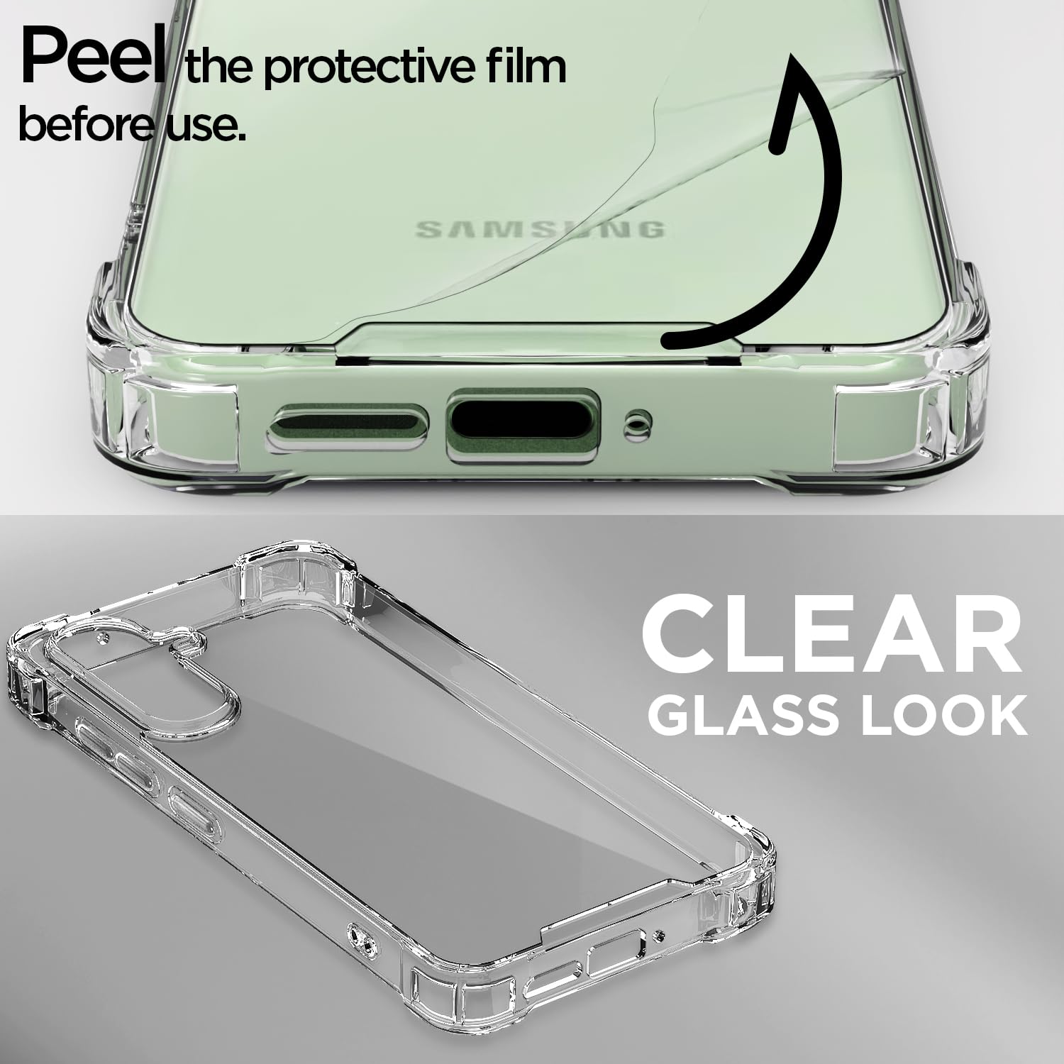 Pikkme Samsung Galaxy M56 5G PC + TPU Crystal Clear Transparent Back Cover (Transparent)