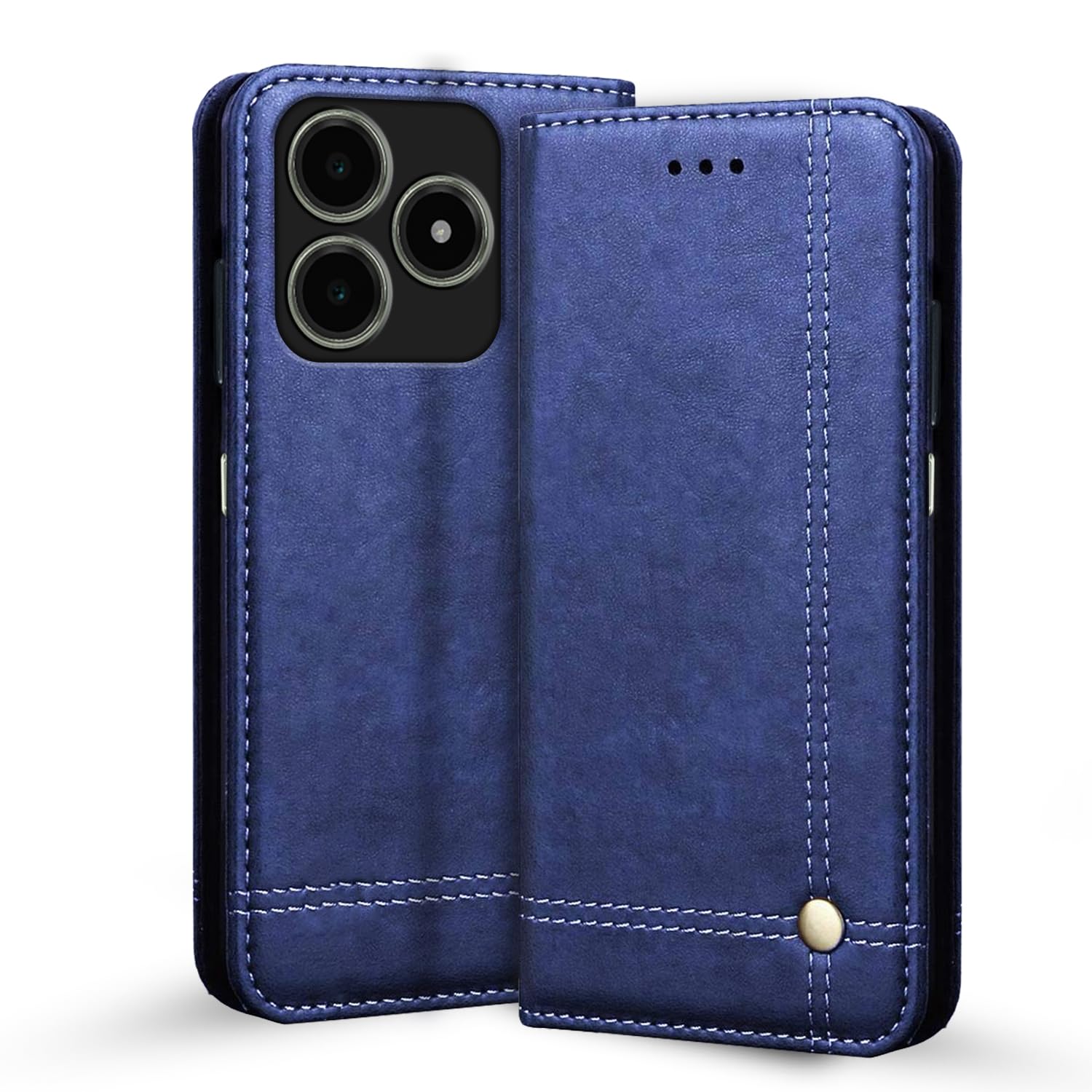Blue Magnetic flip cover for Realme C63 4G – Pikkme