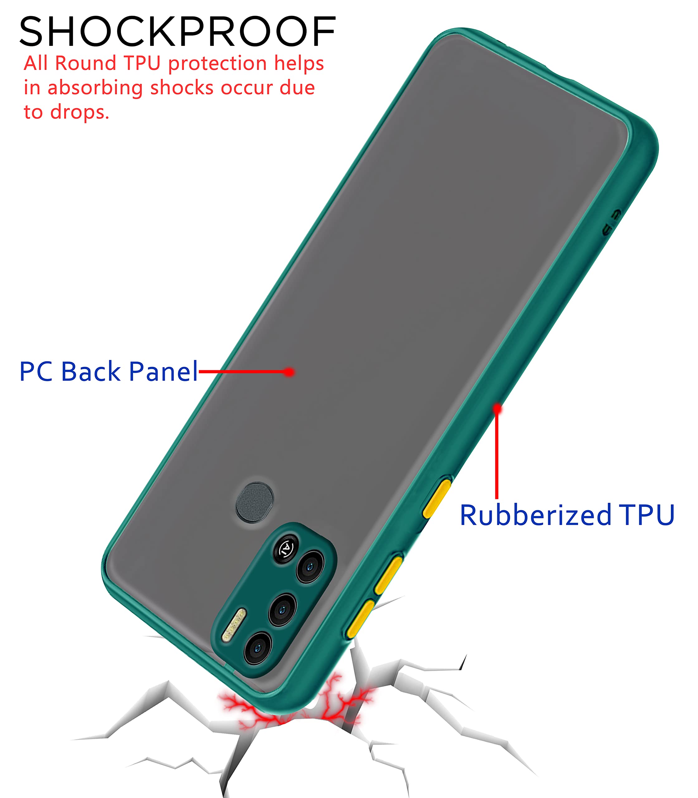 Pikkme Tecno Spark 6 Air green mobile back cover – photo 4