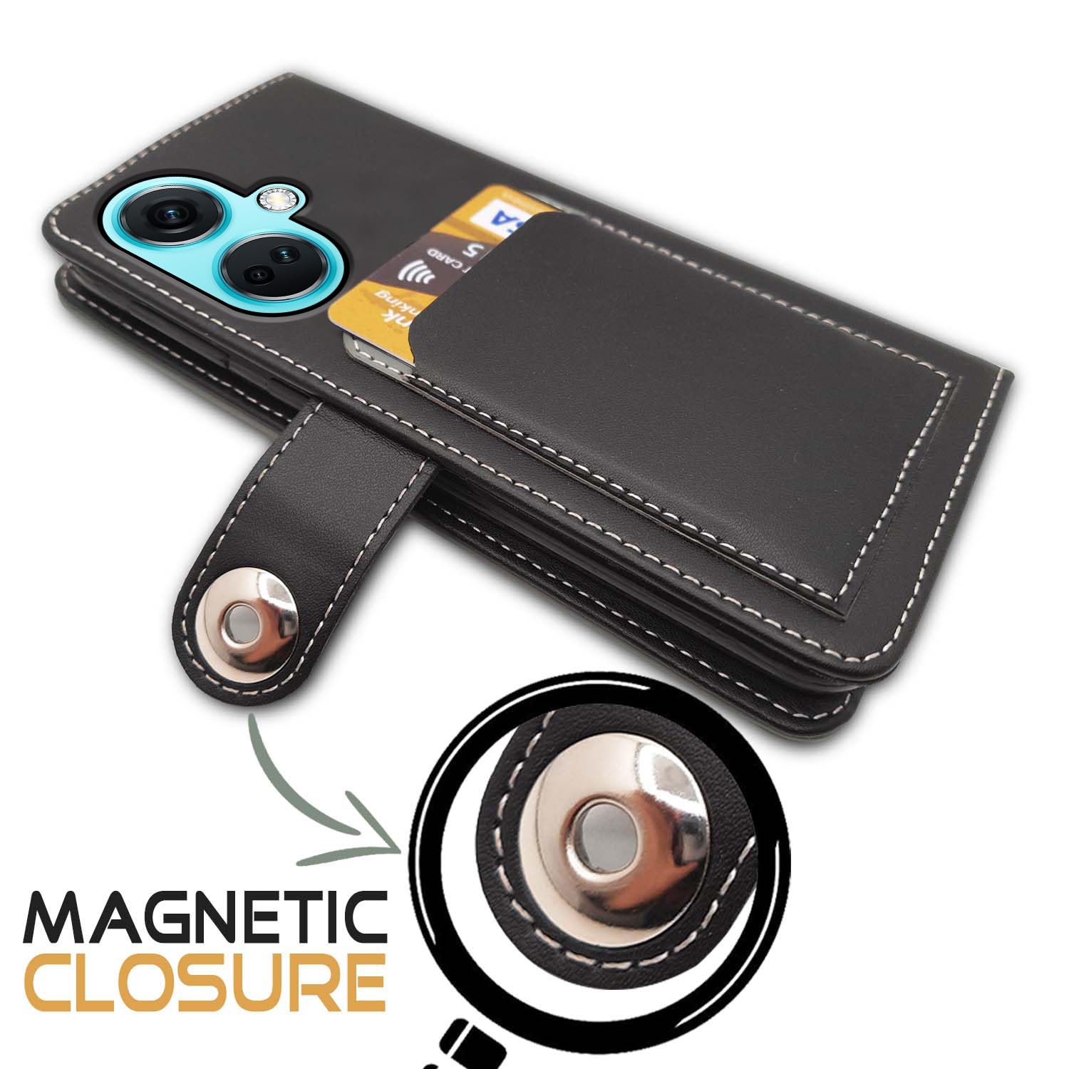 Pikkme OnePlus Nord CE 3 5G grey wallet flip cover – photo 3