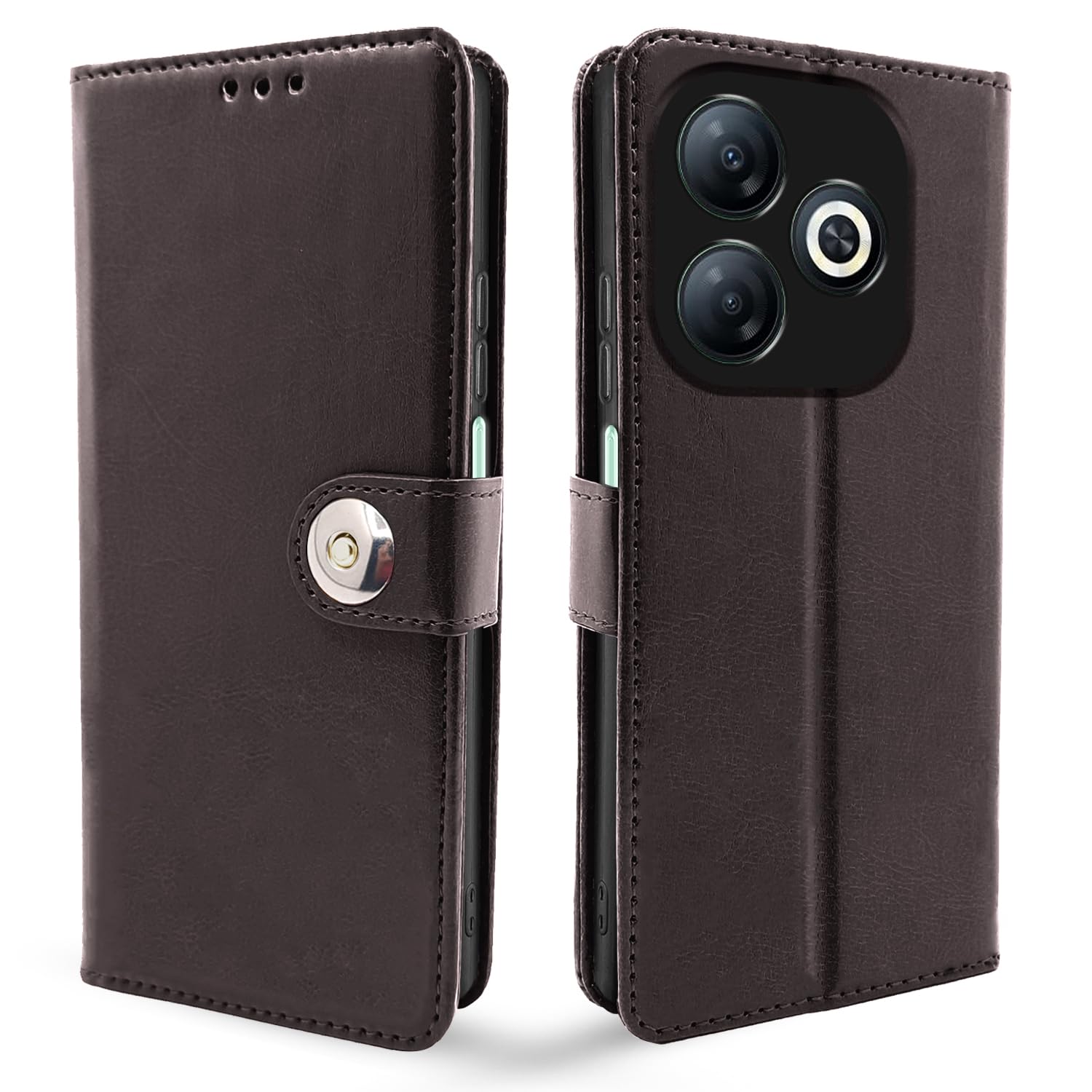 Pikkme coffee flip cover for Infinix Smart 8