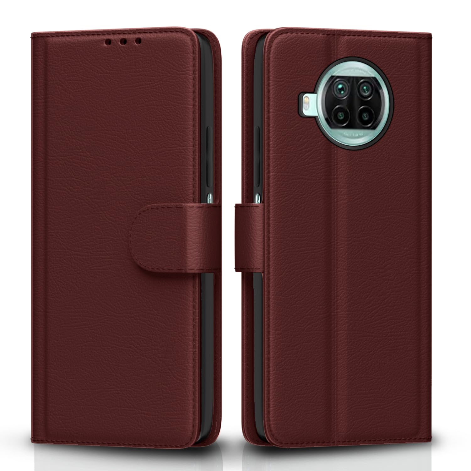 Pikkme Mi 10i Wallet brown flip case