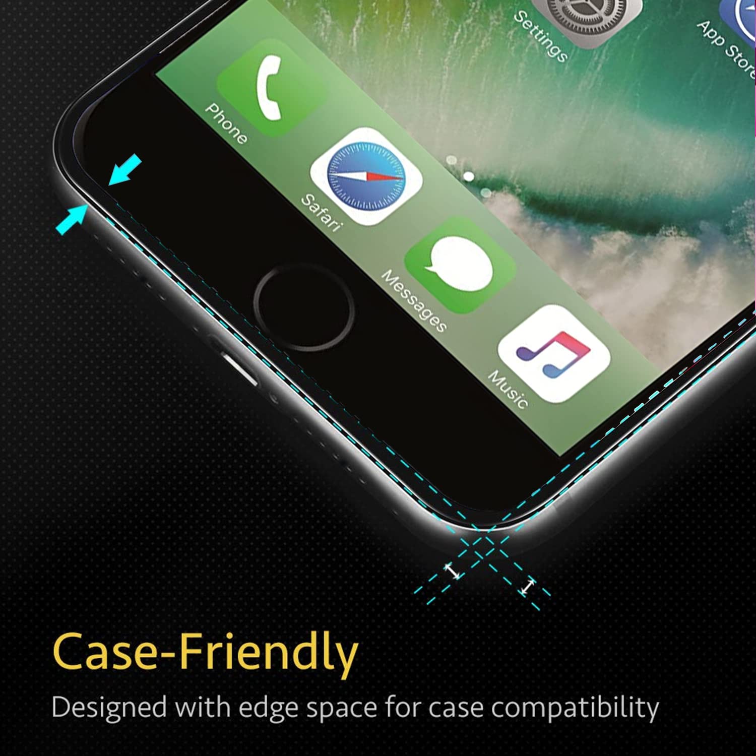 Pikkme iPhone 6 Plus / 7 Plus / 8 Plus Tempered Glass