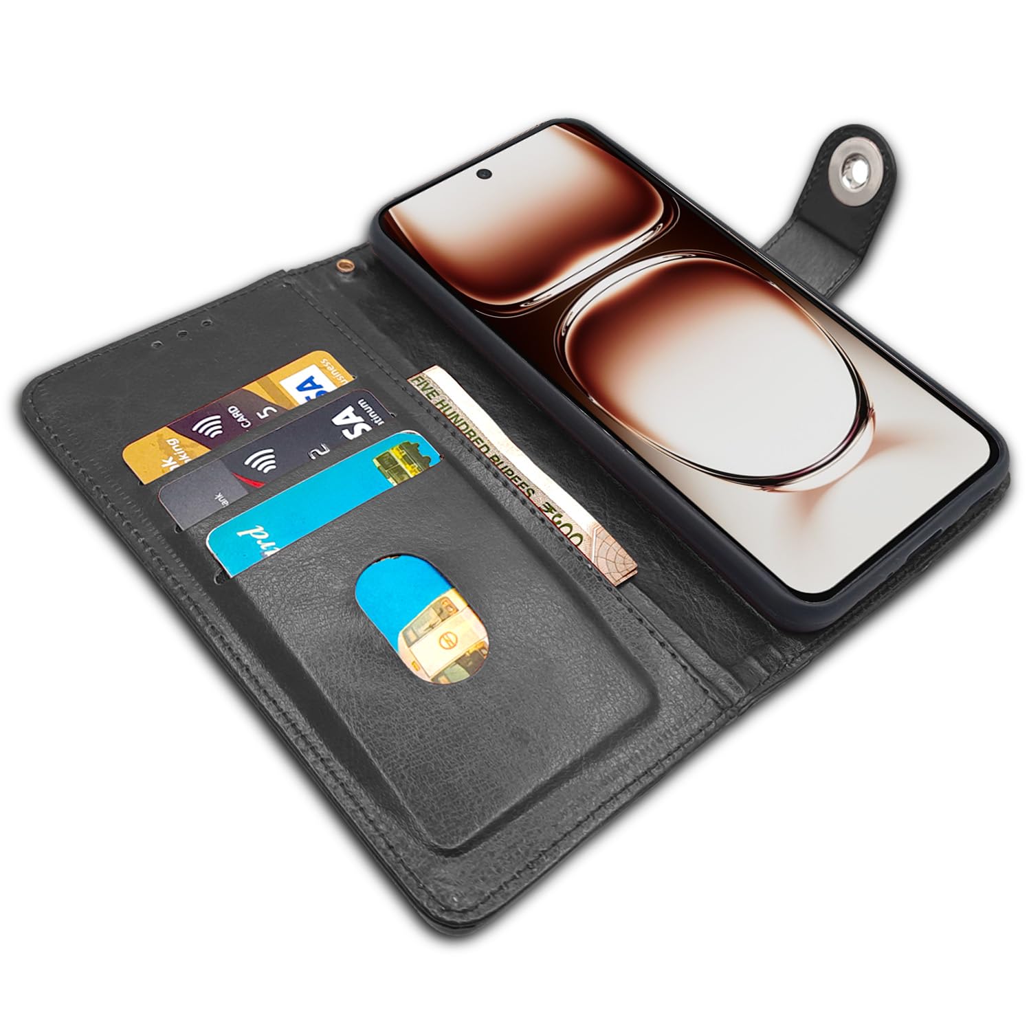 Black Button flip case for Oppo Reno 12 Pro 5G – Pikkme – photo 5
