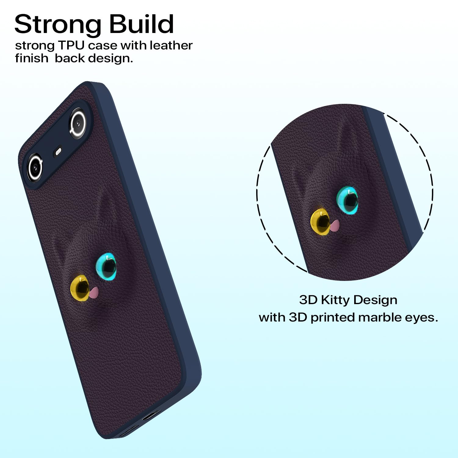 Purple Kitty mobile back cover for Tecno Pova – Pikkme – photo 2