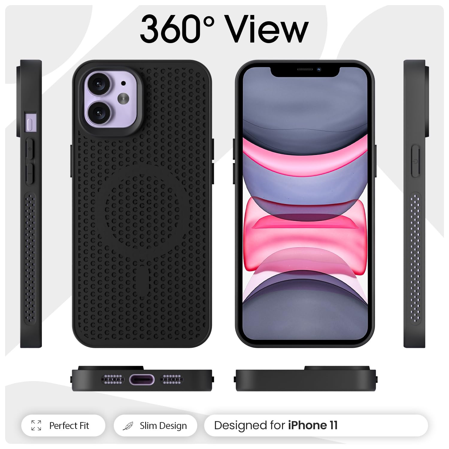 iPhone 11 mobile cover in black by Pikkme – photo 3