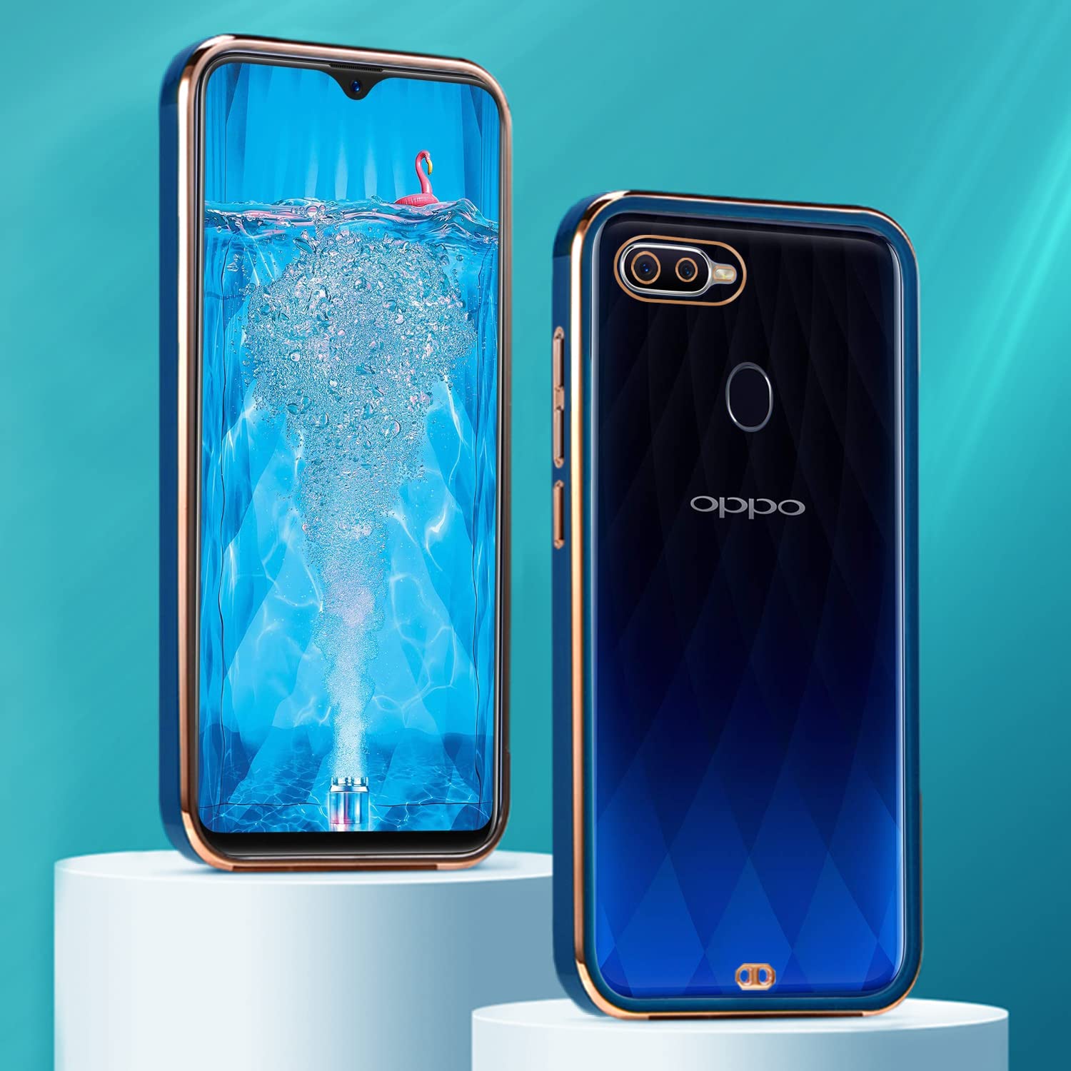 Pikkme blue Chrome back cover for Oppo F9 Pro – photo 3