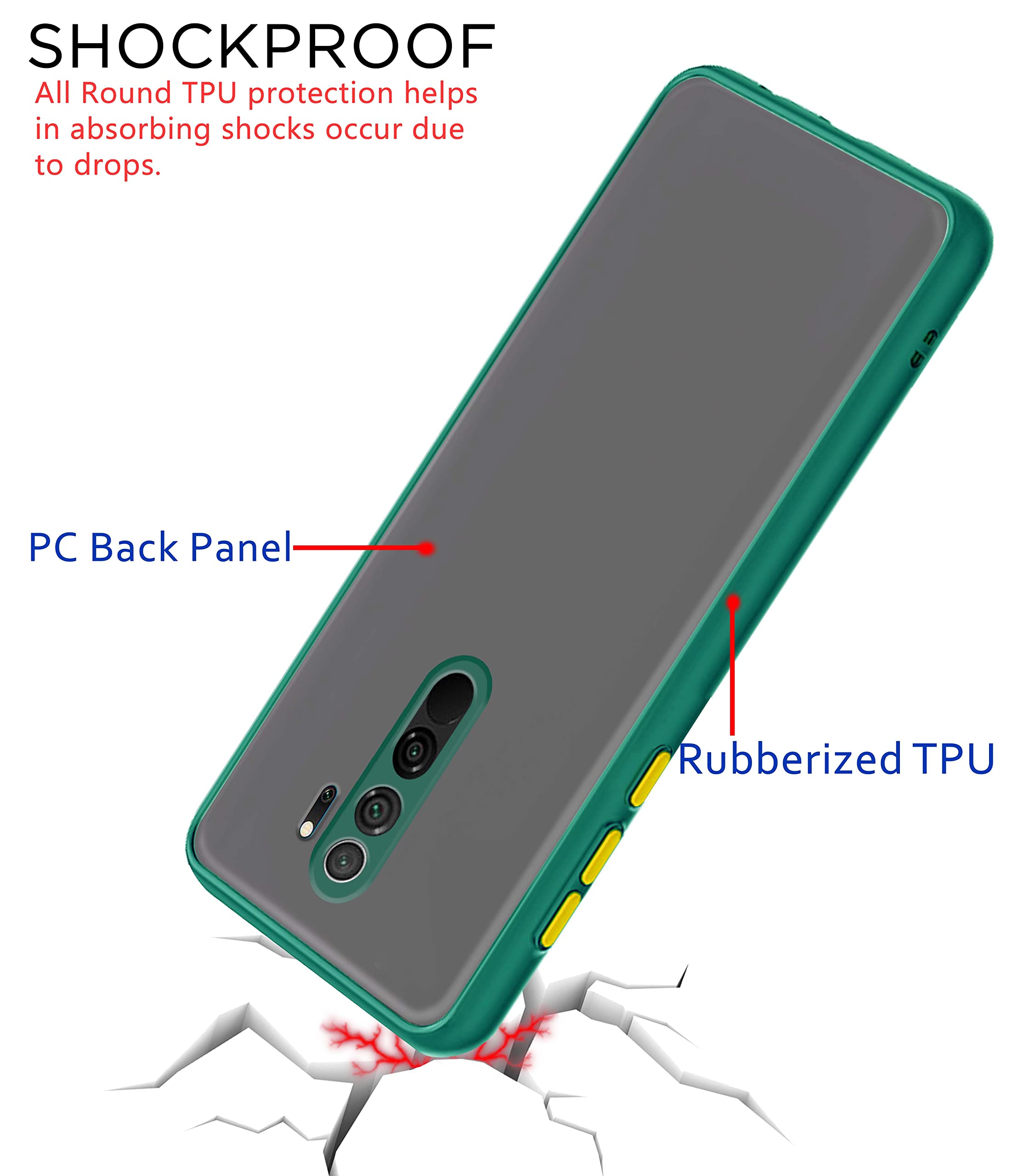 Green back cover for Redmi Note 8 Pro – Pikkme – photo 4