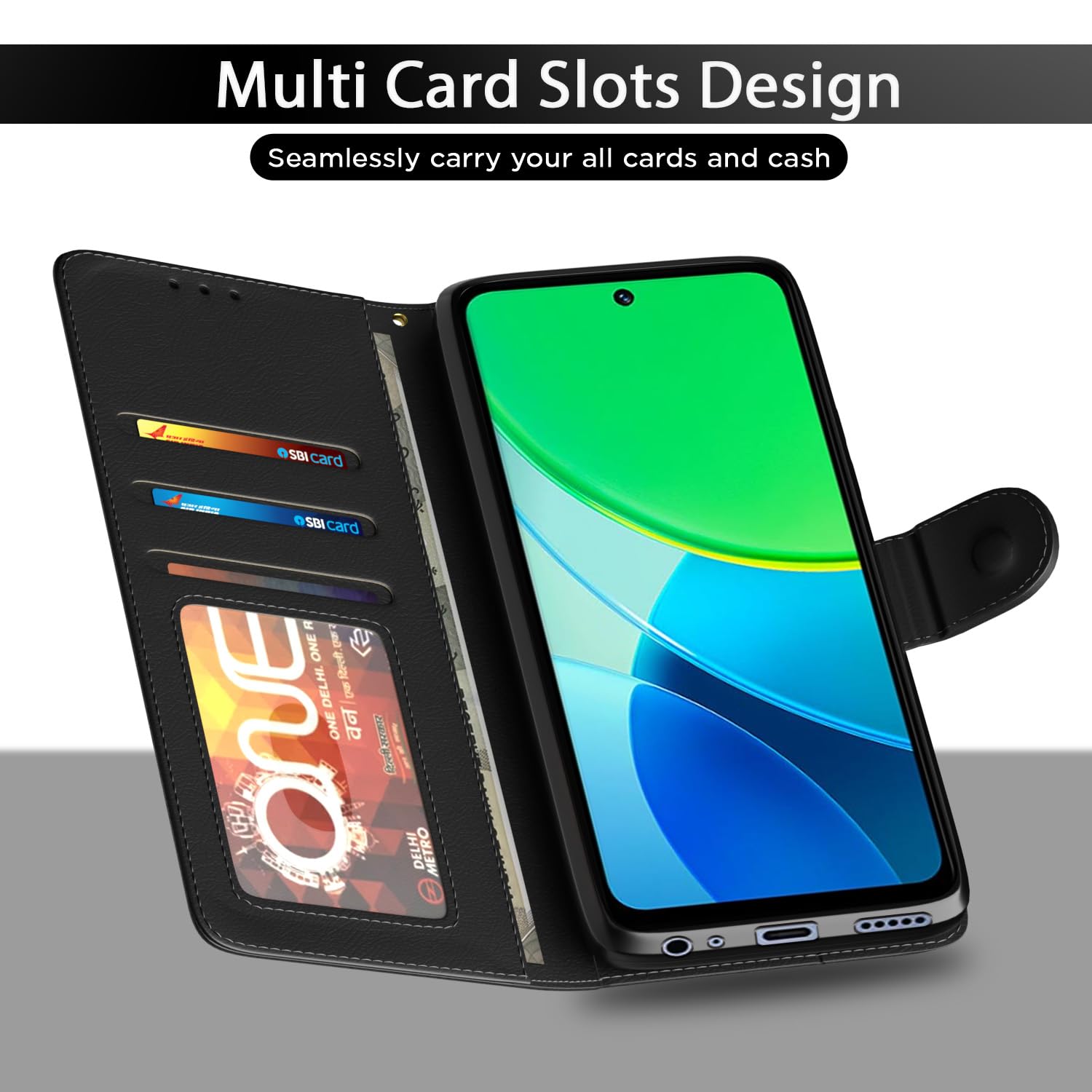 Pikkme black flip cover for Vivo Y19s – photo 5