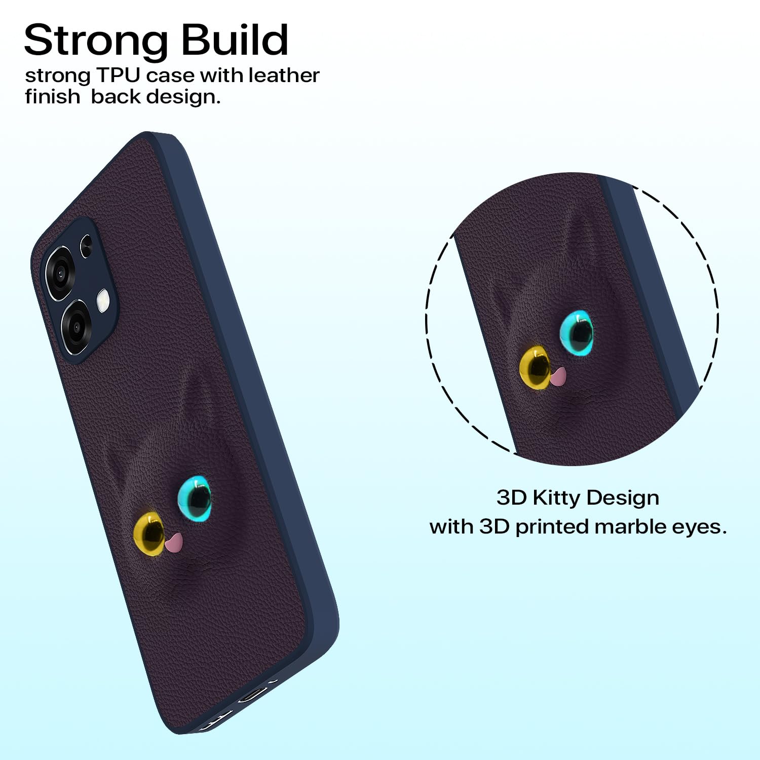 Oppo F31/F33 5G Kitty back cover in purple by Pikkme – photo 2