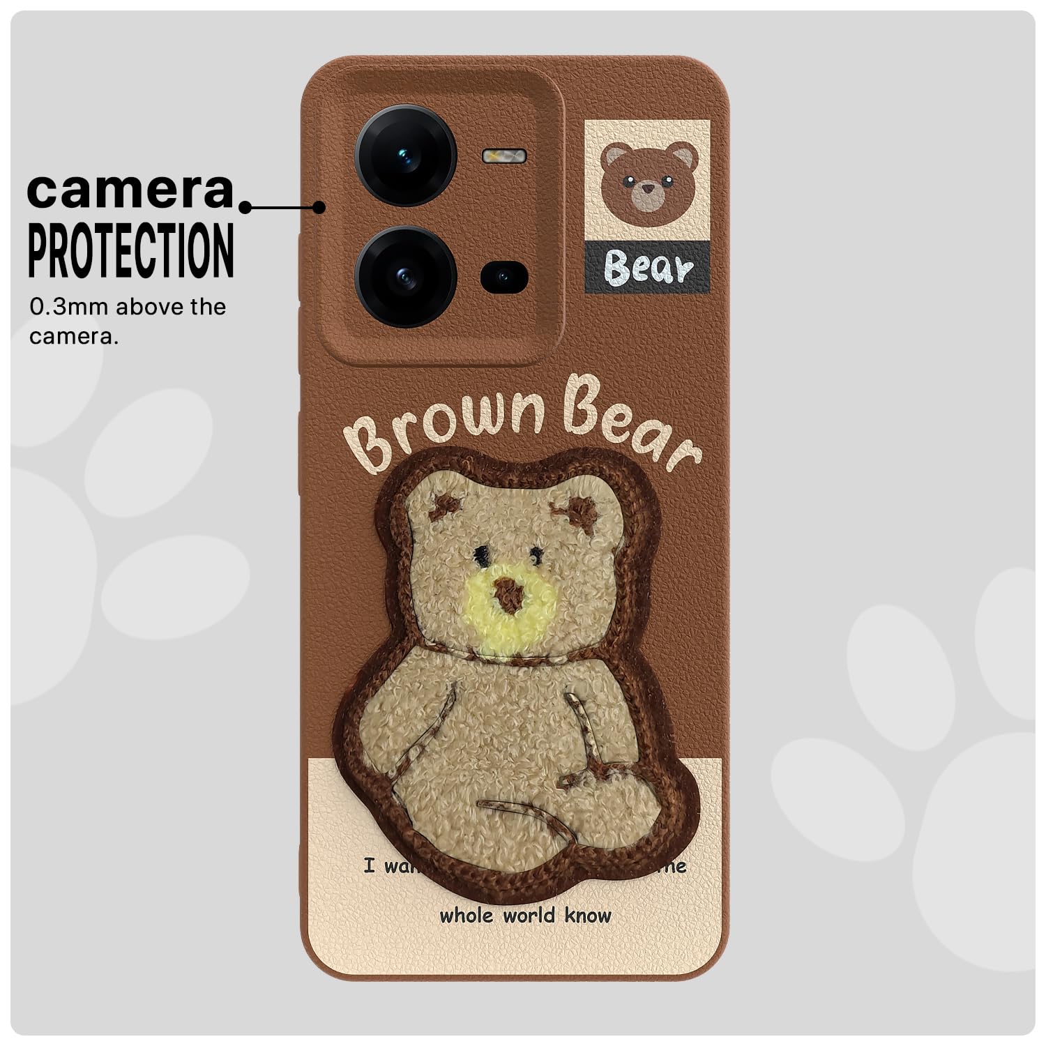 Vivo V25 5G phone cover in brown by Pikkme – photo 6