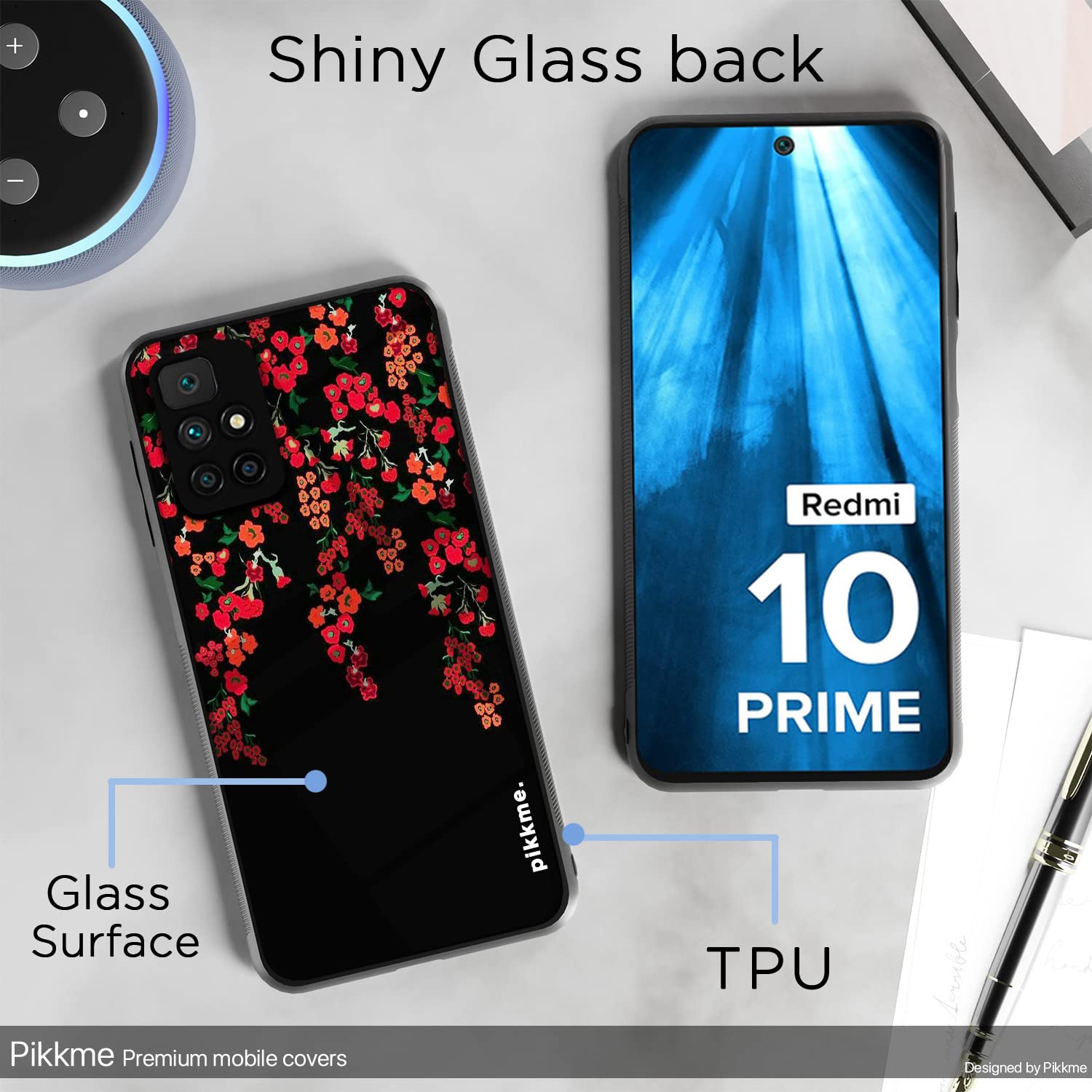 Pikkme Redmi 10 Prime Flower mobile cover – photo 3