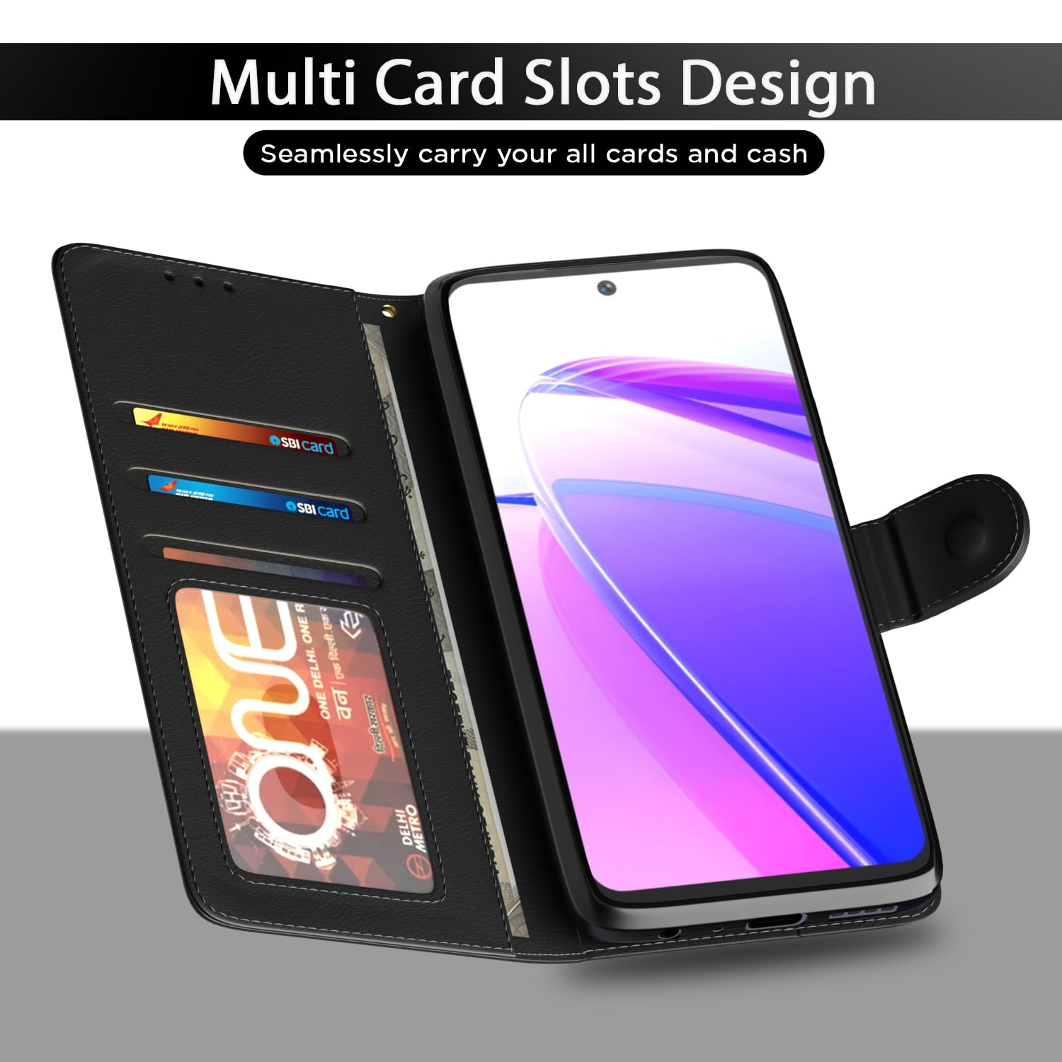 Pikkme black flip cover for Itel P55 5G – photo 5