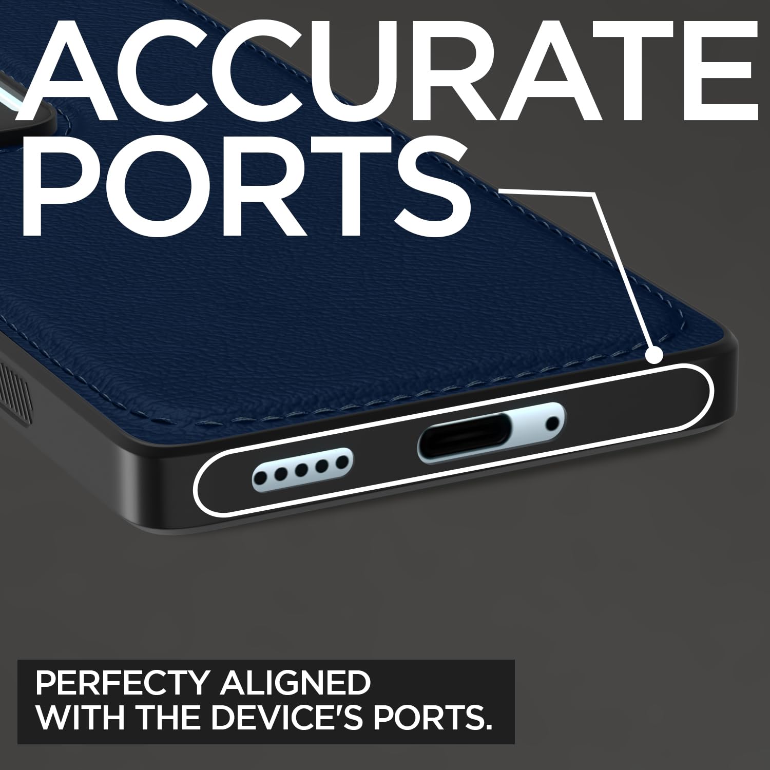 Pikkme Vivo V30 / V30 Pro 5G Leatherback Back Case | Blue