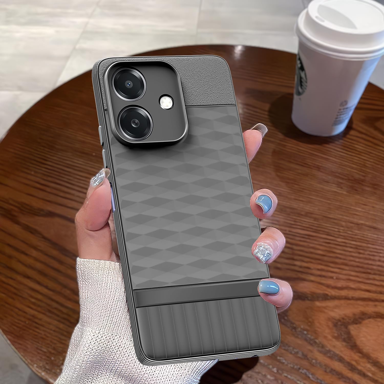 Pikkme Realme C61 / Realme Narzo N61 Gencase Back Cover (Grey)