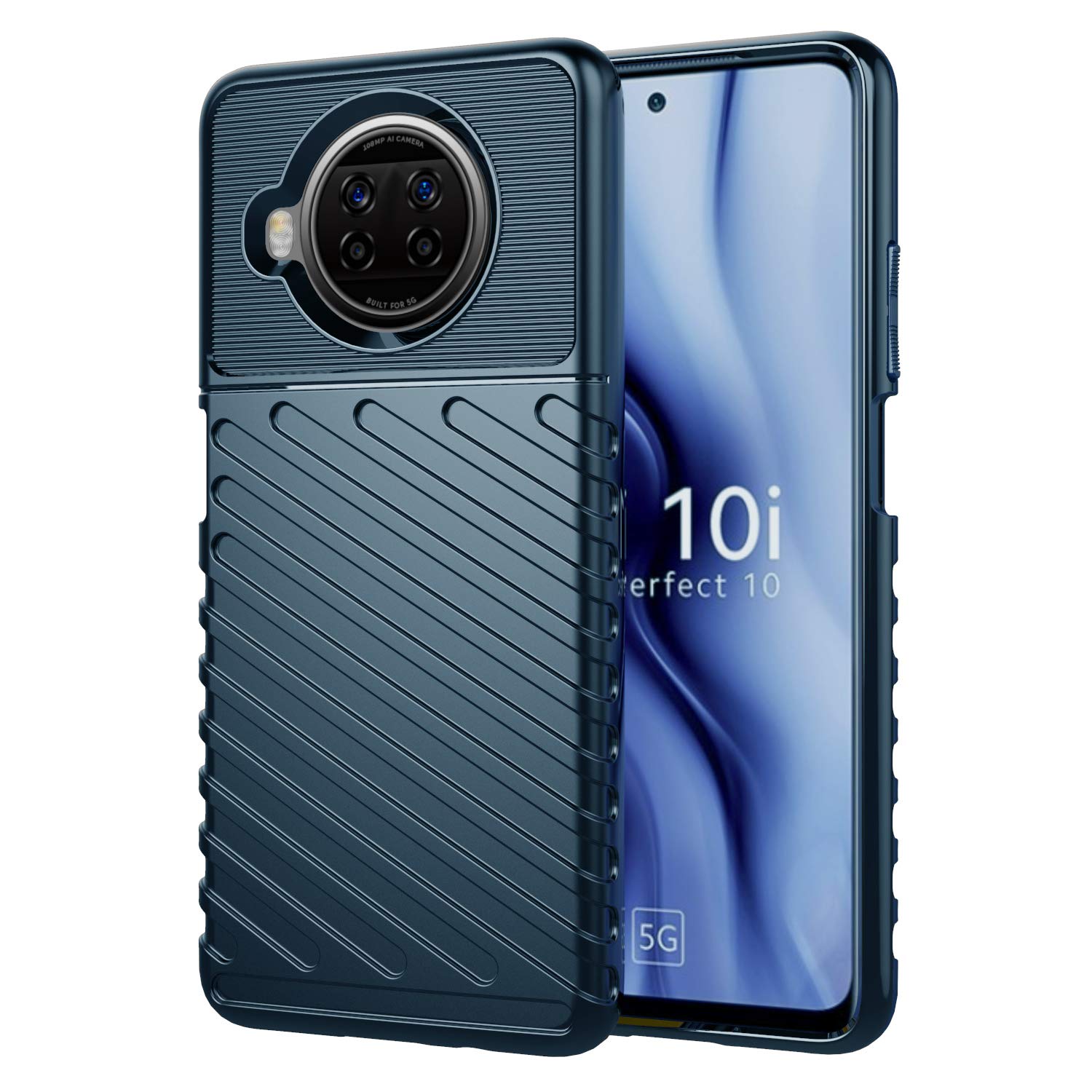 Mi 10i mobile back cover in blue by Pikkme – photo 3