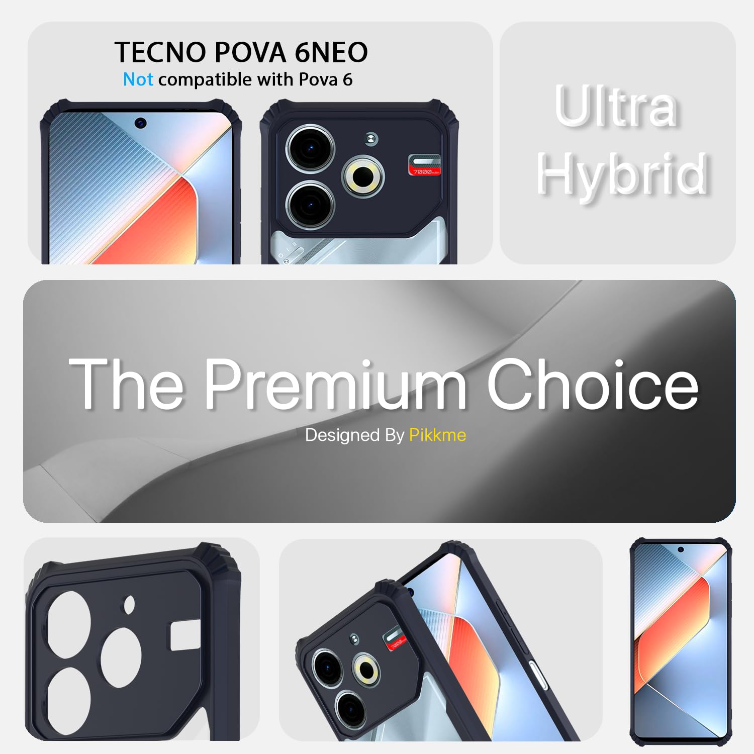 Blue Clear mobile cover for Tecno Pova 6 Neo – Pikkme – photo 3