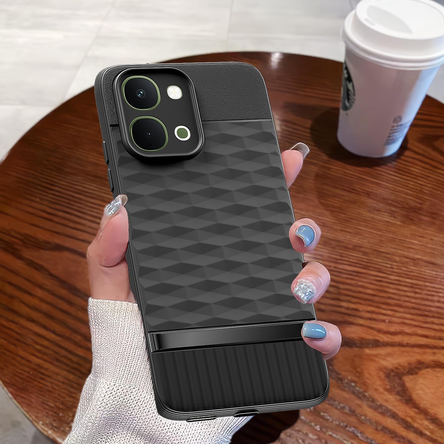 Vivo T5x/Y51 Pro/iQOO Z11x 5G back cover in black by Pikkme – photo 7