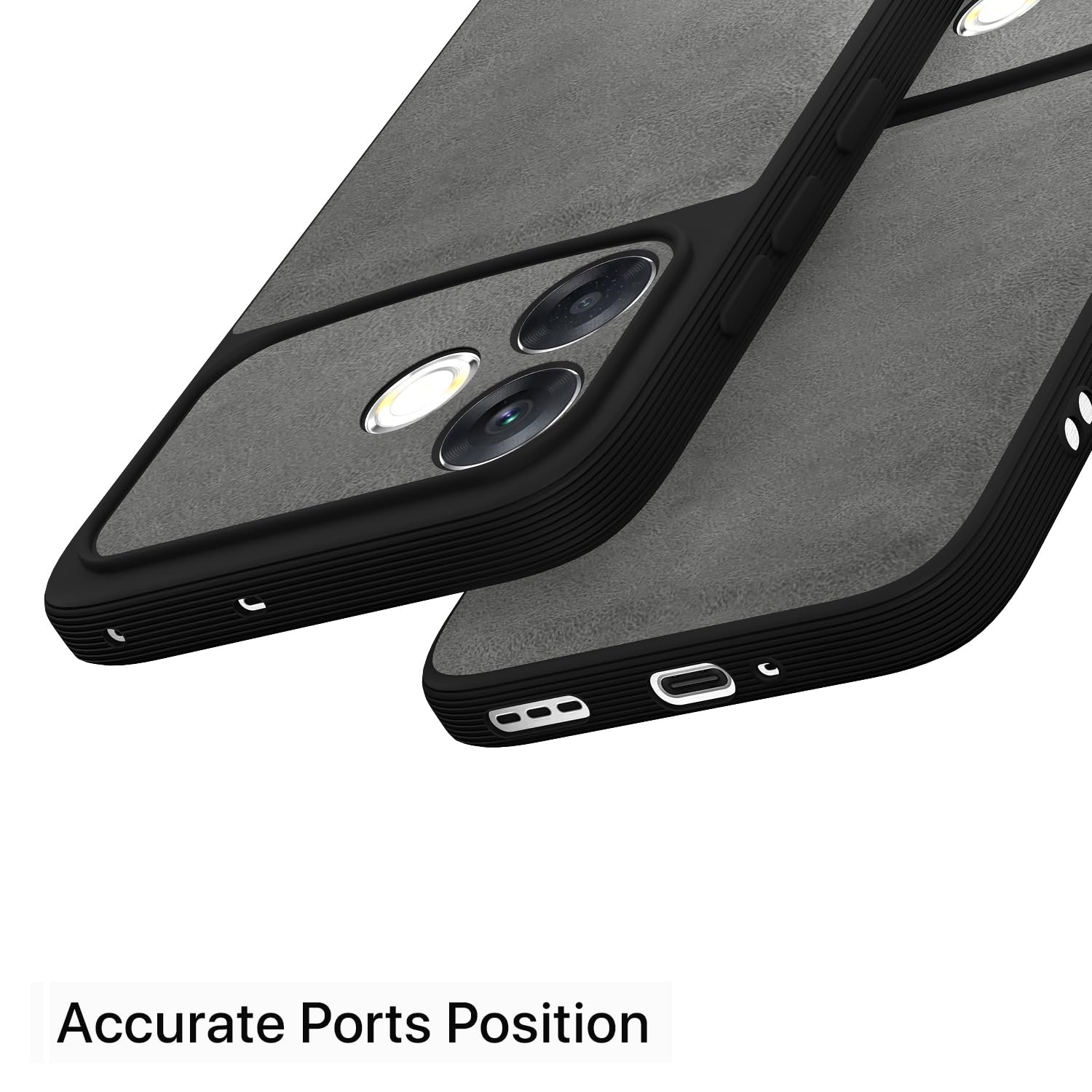 Oppo F33 Pro 5G back cover in grey by Pikkme – photo 4