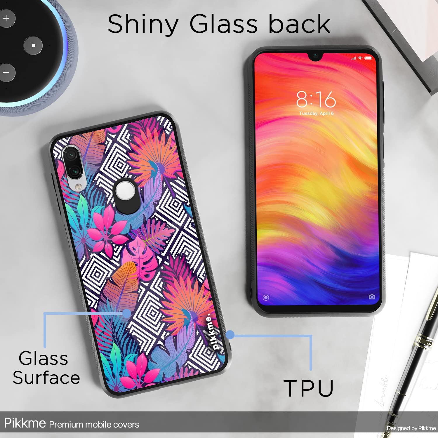 Redmi Note 7/Note 7 Pro/Note 7s Flower mobile back cover by Pikkme – photo 3