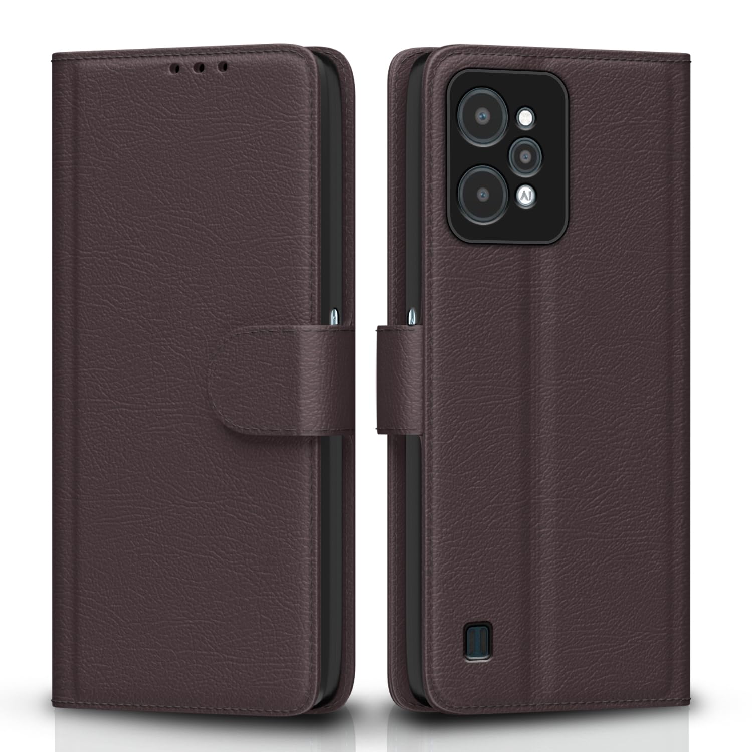 Pikkme Realme C31 Wallet coffee mobile flip cover