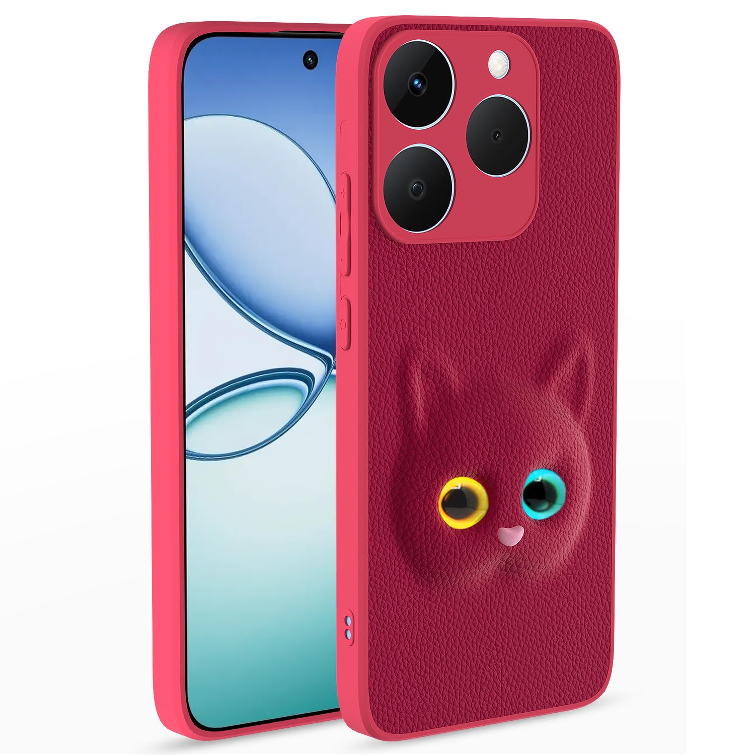Pikkme Realme 15T/Narzo 90 5G Kitty pink mobile cover