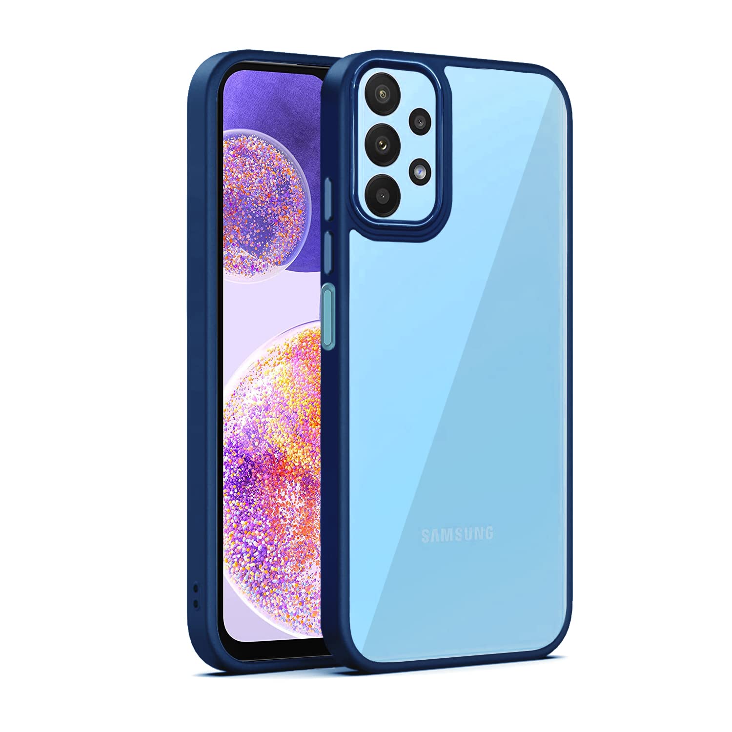 Blue Chrome mobile cover for Samsung A23 4G – Pikkme