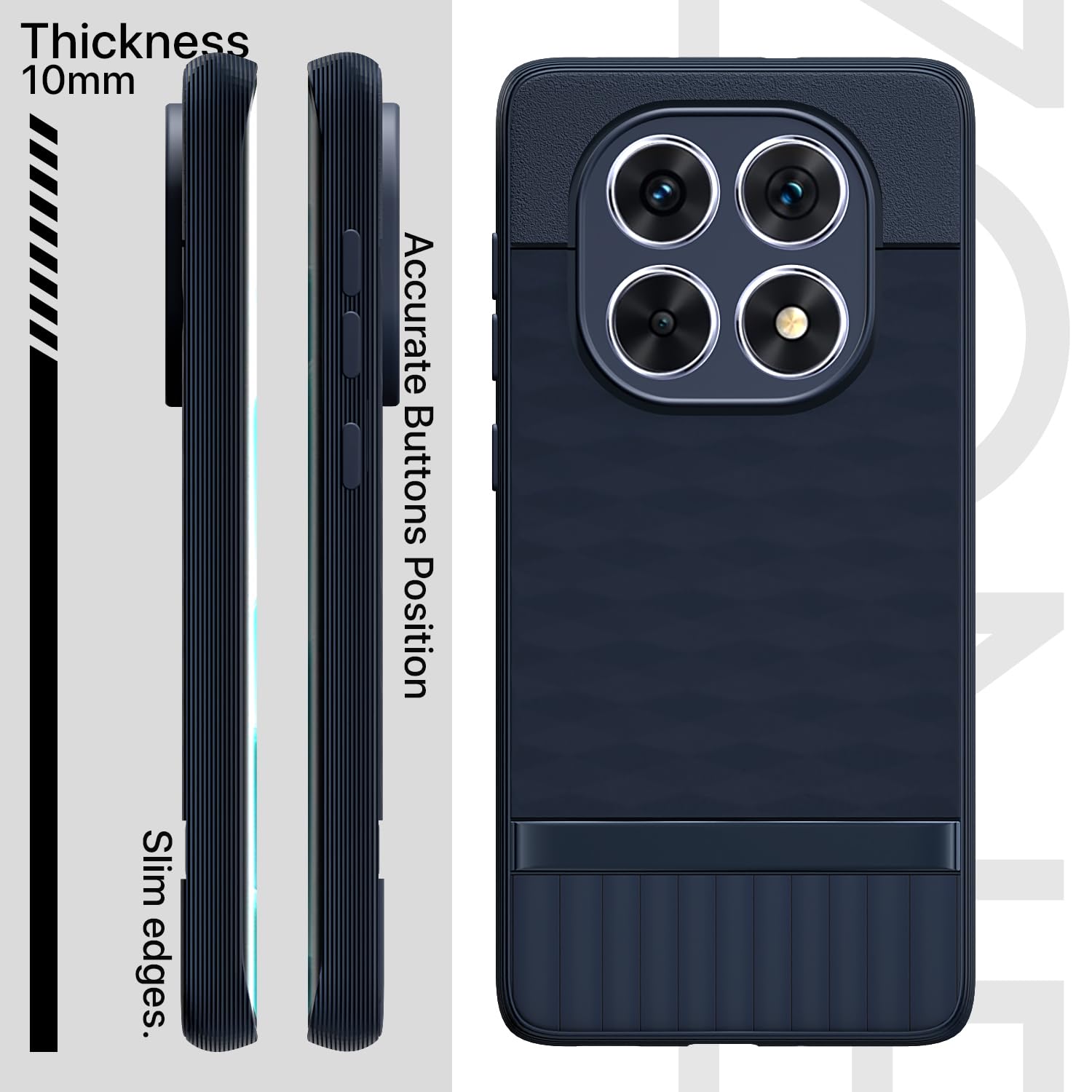 Pikkme Redmi Note 14 Pro 5G Gencase Back Cover (Blue)
